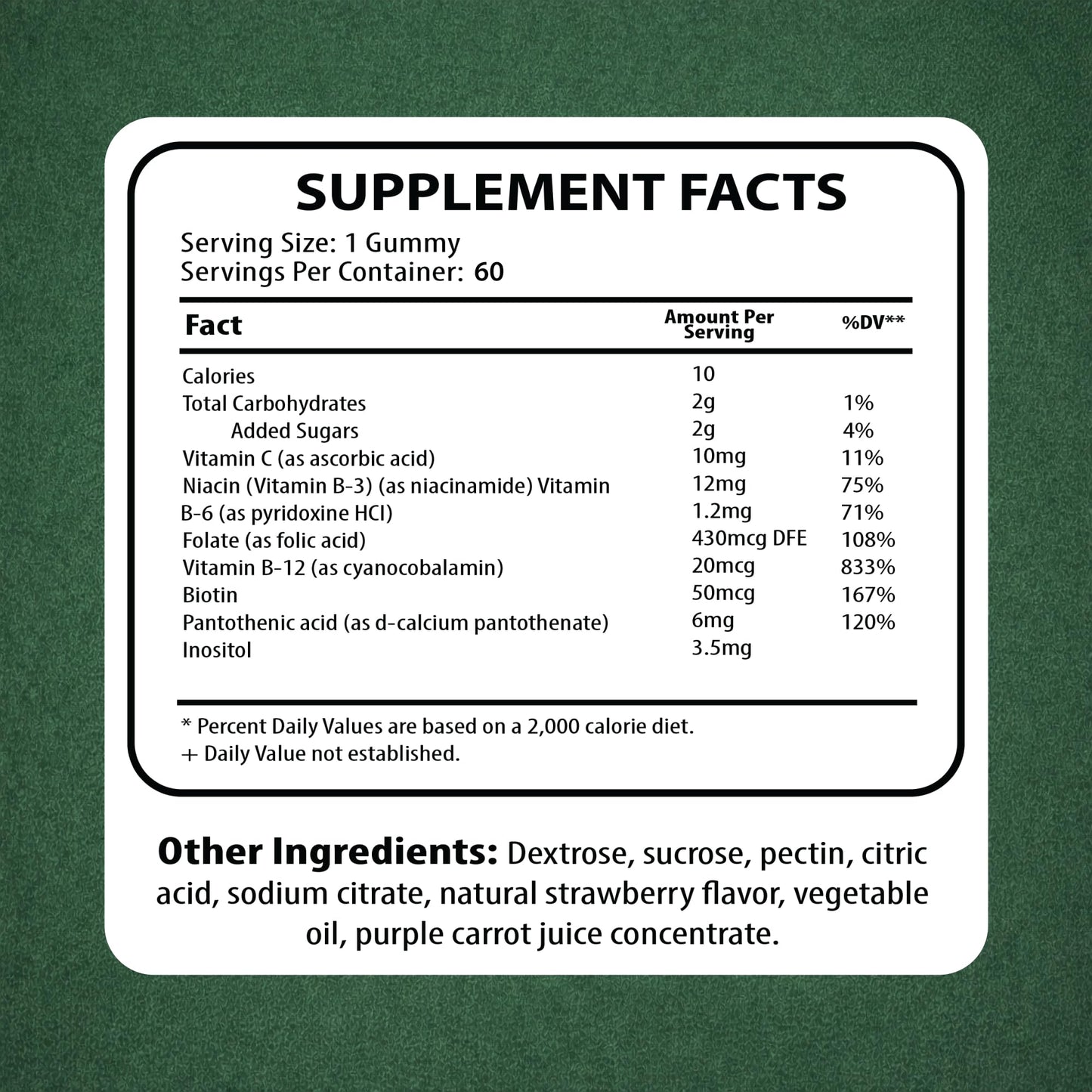 Nutritunes Vitamin B Complex Gummy, 60 Gummies