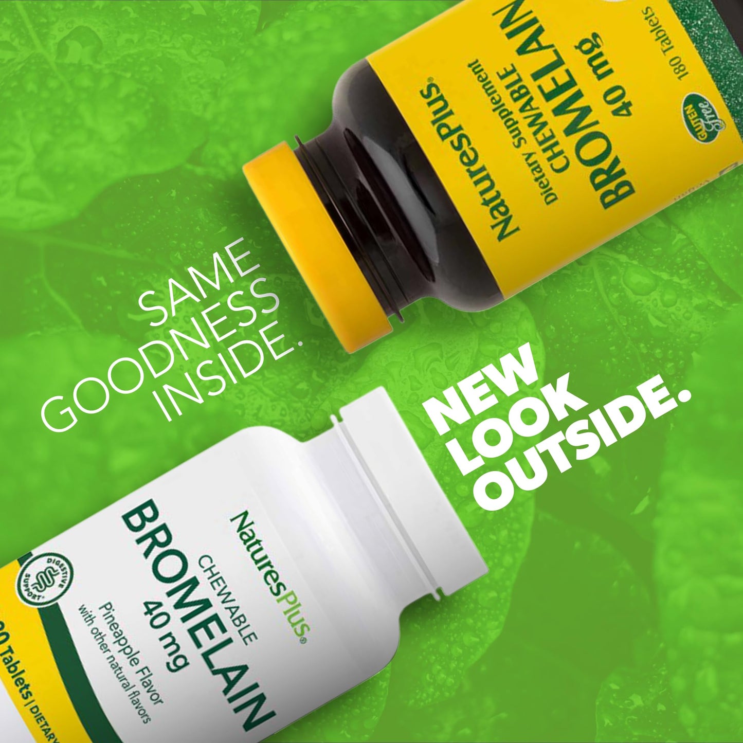 NaturesPlus Chewable Bromelain Tablet 180 Tablets