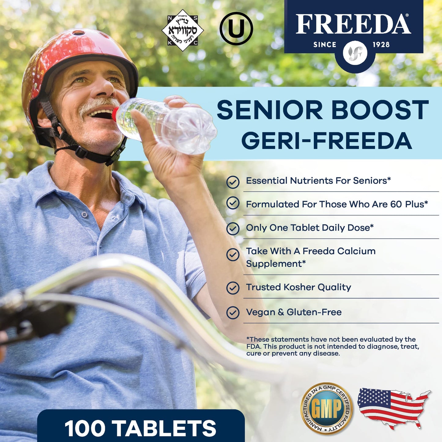 FREEDA Senior Multivitamin Tablet 250 Count