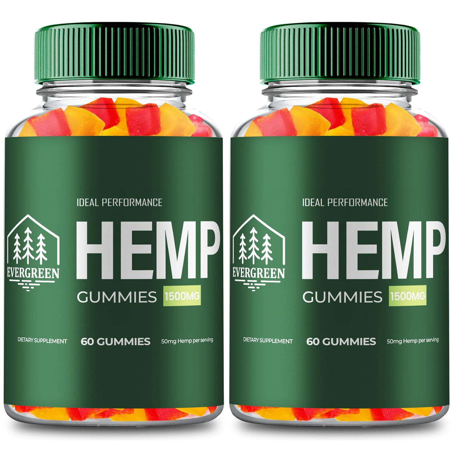 Ideal Performance Evergreen Hemp Gummies 120 Gummies