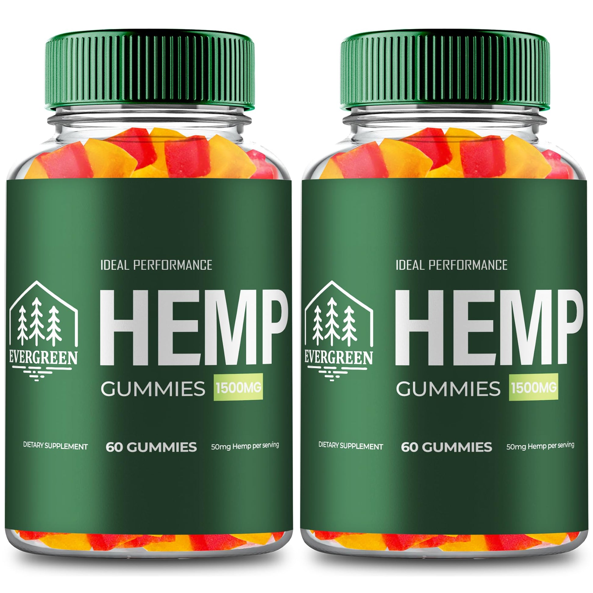 Ideal Performance Evergreen Hemp Gummies 120 Gummies