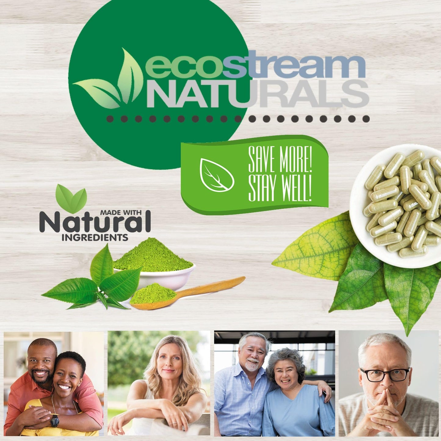 ecostream Naturals InflamEase with Turmeric, Curcumin, Enzymes and Boswellia Capsules, 180 Capsules