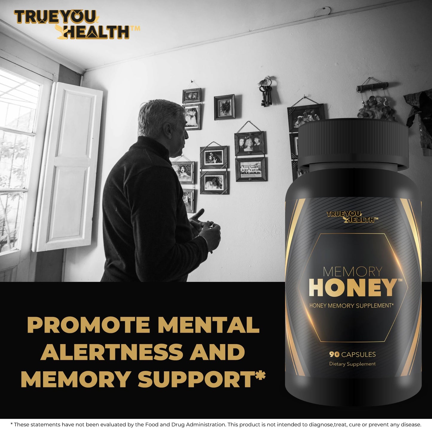 True You Health Memory Honey Capsule 90 Count