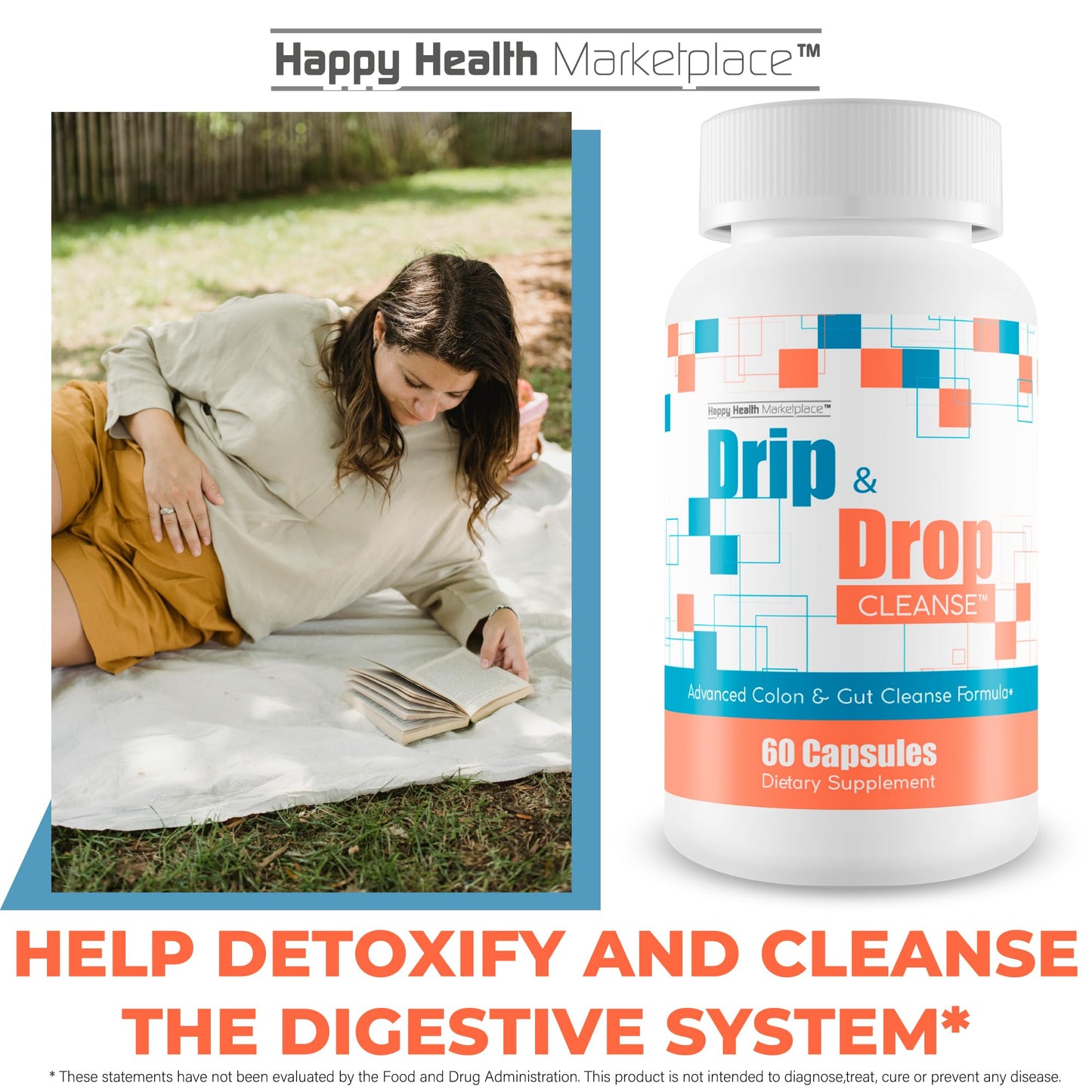 Happy Health Marketplace Drip & Drop Cleanse Capsule 60 Count