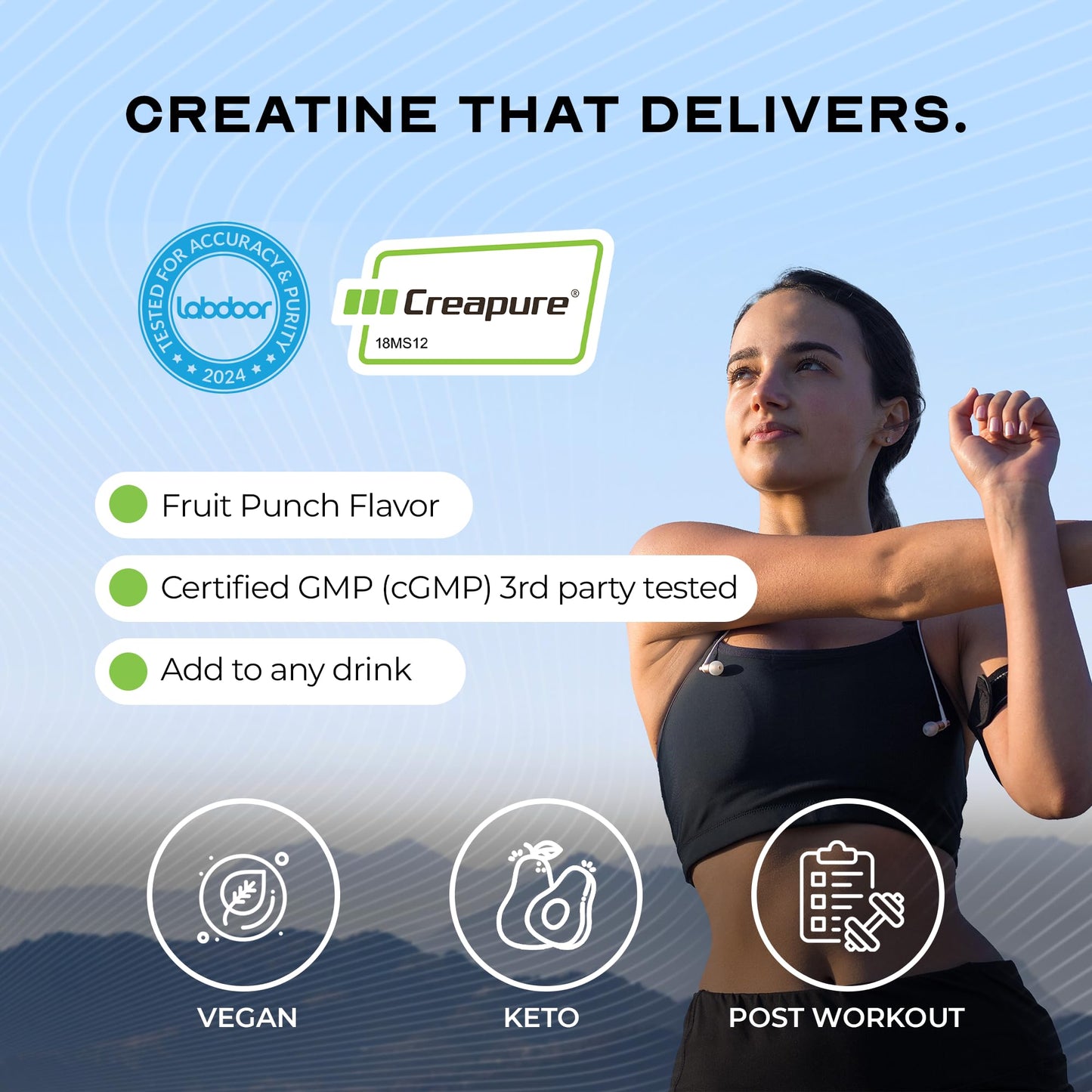 Muscle Feast Creapure Creatine Monohydrate Powder, 300 g