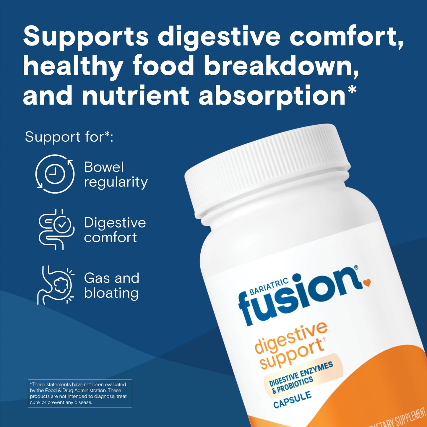 Bariatric Fusion Digestive Enzymes with Probiotics 60 Capsules