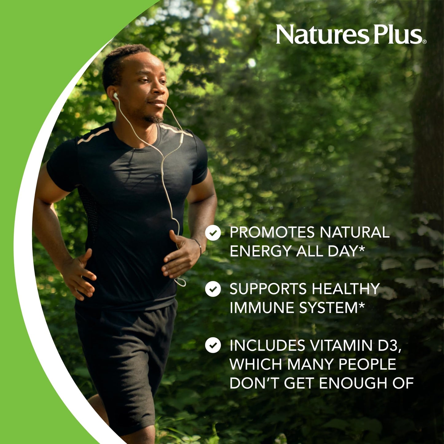 NaturesPlus Source of Life Multivitamin & Mineral Supplement with Concentrated Whole Foods, 180 Tablets