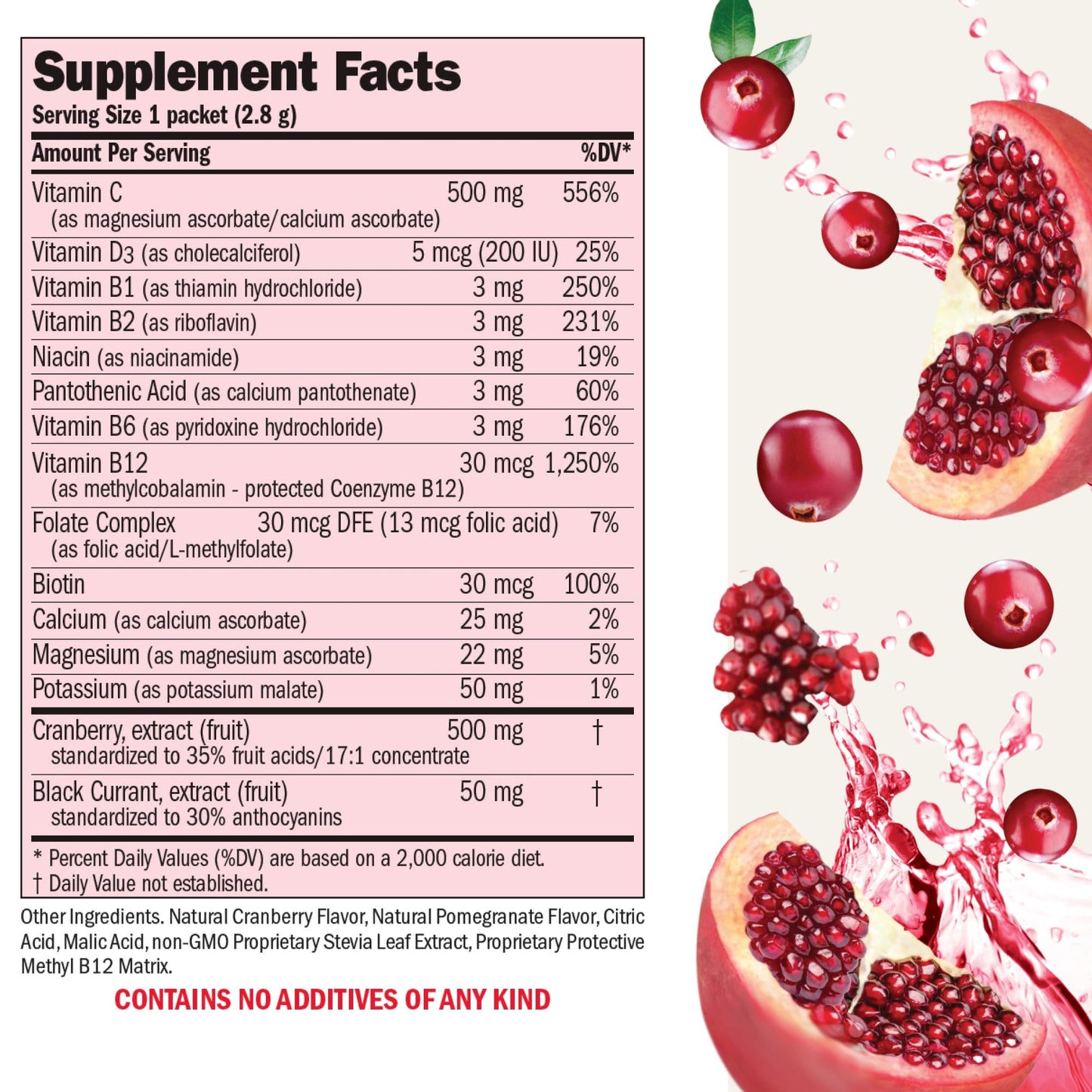 Andrew Lessman Efficient C + Cranberry Benefits Powder, Pack of 180