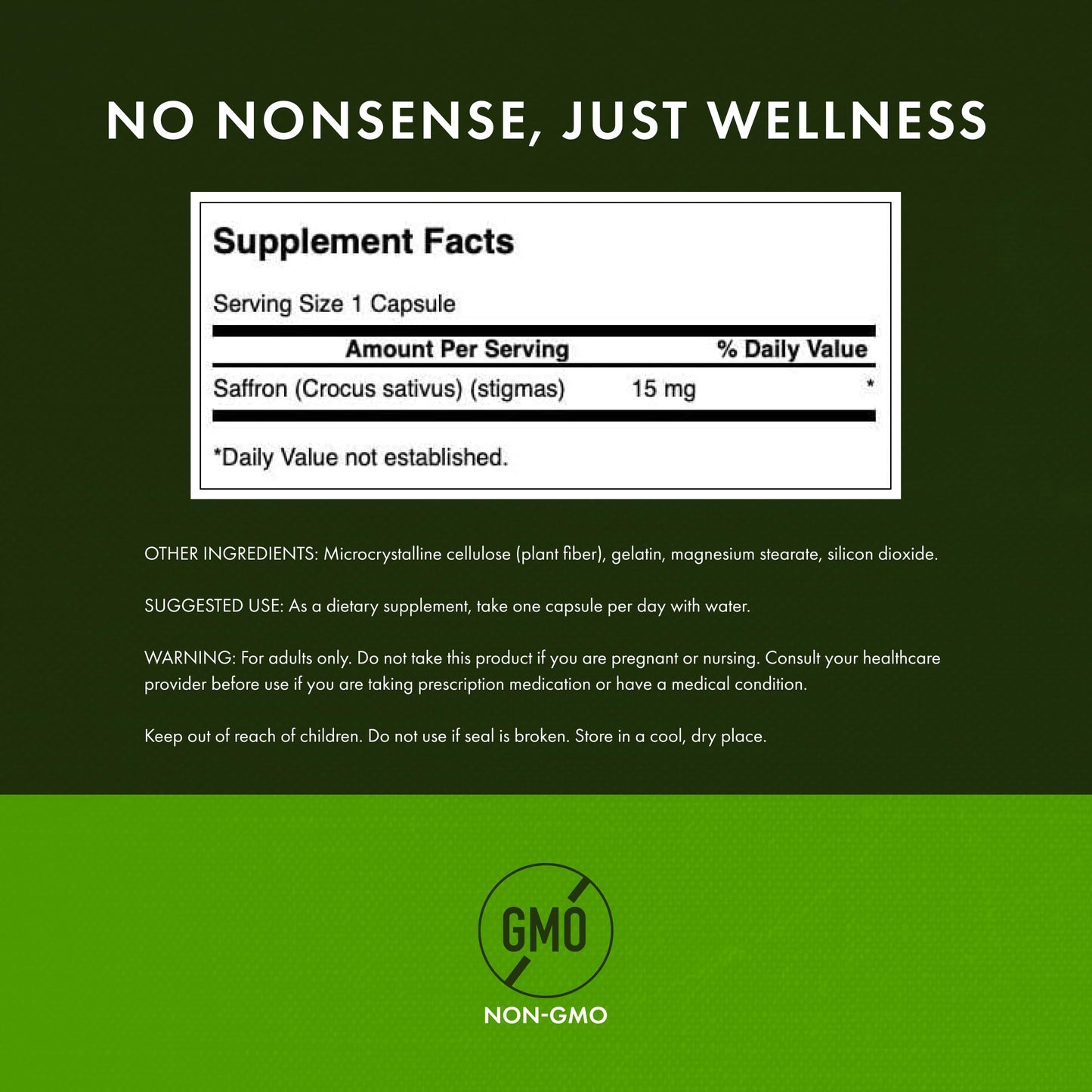 Swanson Full Spectrum Organic Spanish Saffron Mood and Stress Support Capsule, 240 Capsules