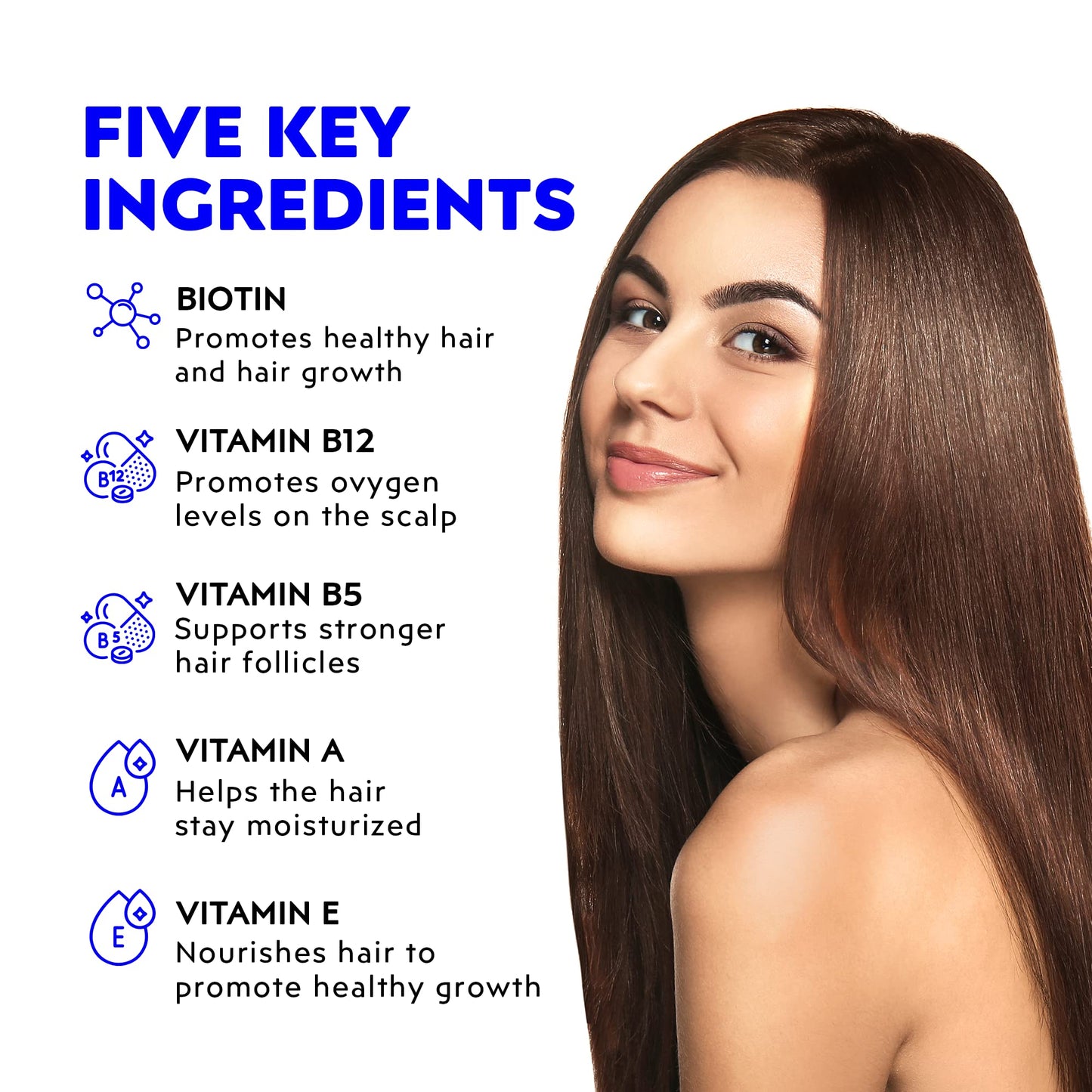 Elon Biotin Gummies for Hair Growth, 120 Count