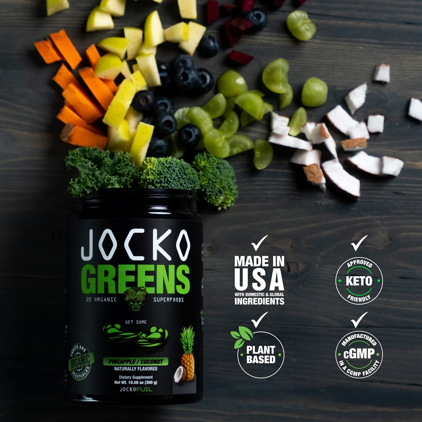 Jocko Fuel Daily Greens Powder 10.79 Ounce