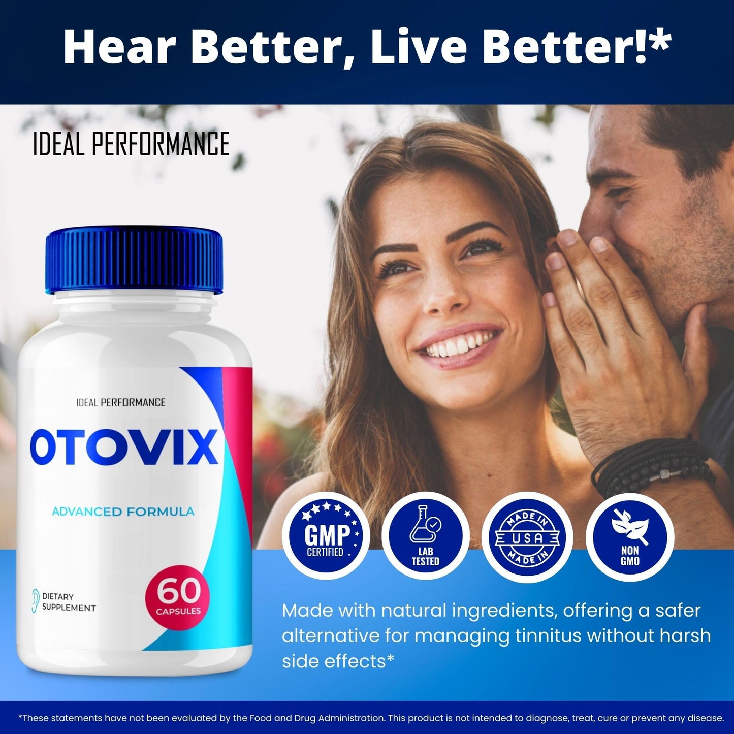 IDEAL PERFORMANCE Otovix Tinnitus Relief Capsules 180 Capsules