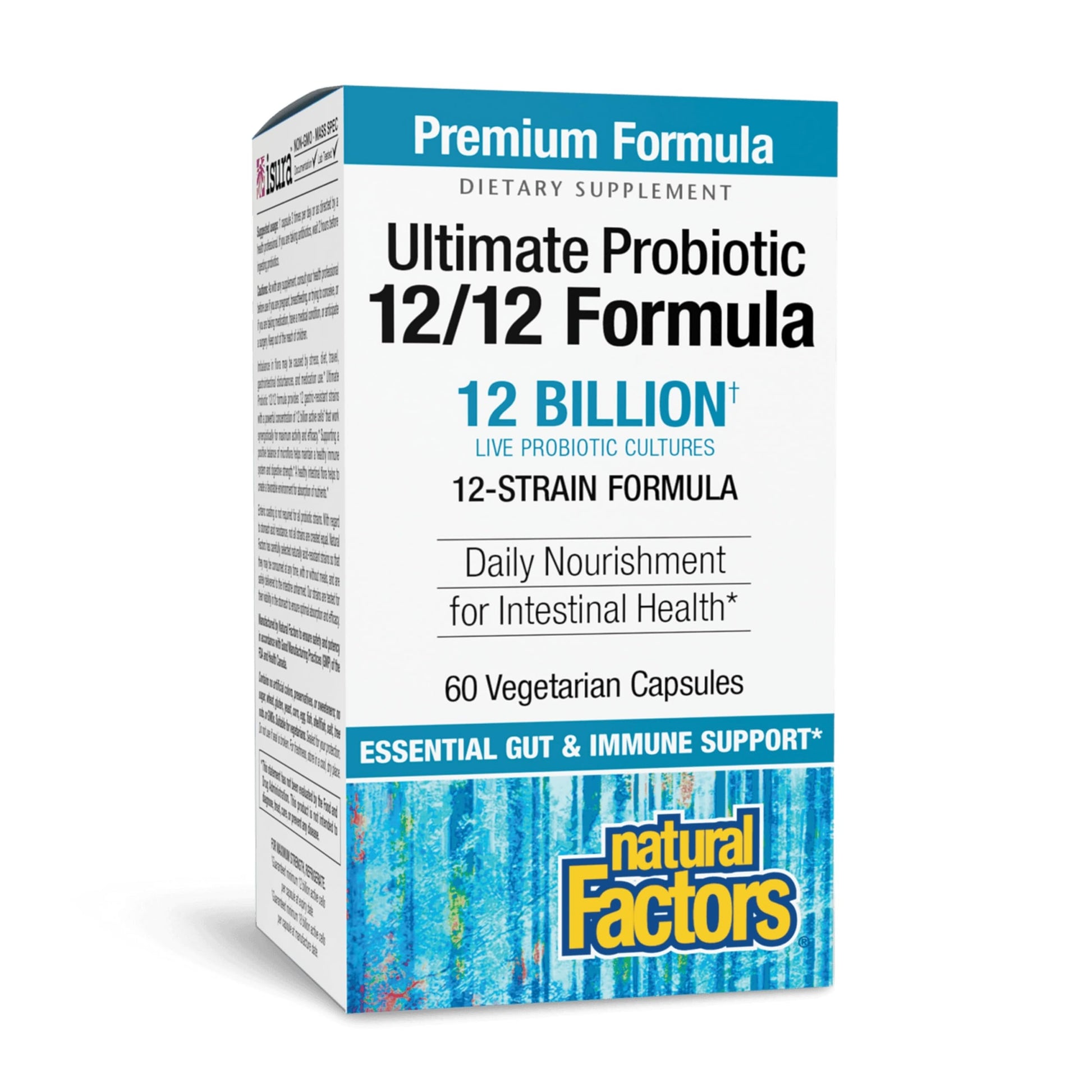 Natural Factors Ultimate Probiotic 12/12 Formula 60 Capsules