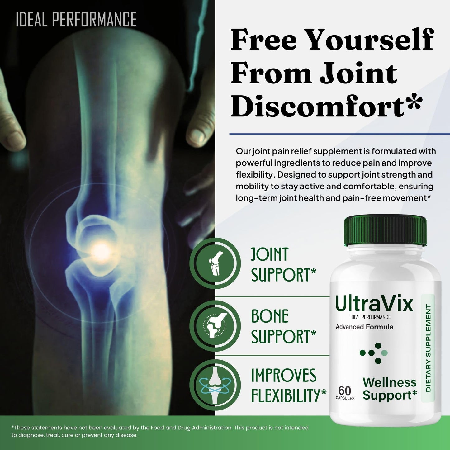 IDEAL PERFORMANCE UltraVix Joint Support Capsules, 300 Capsules
