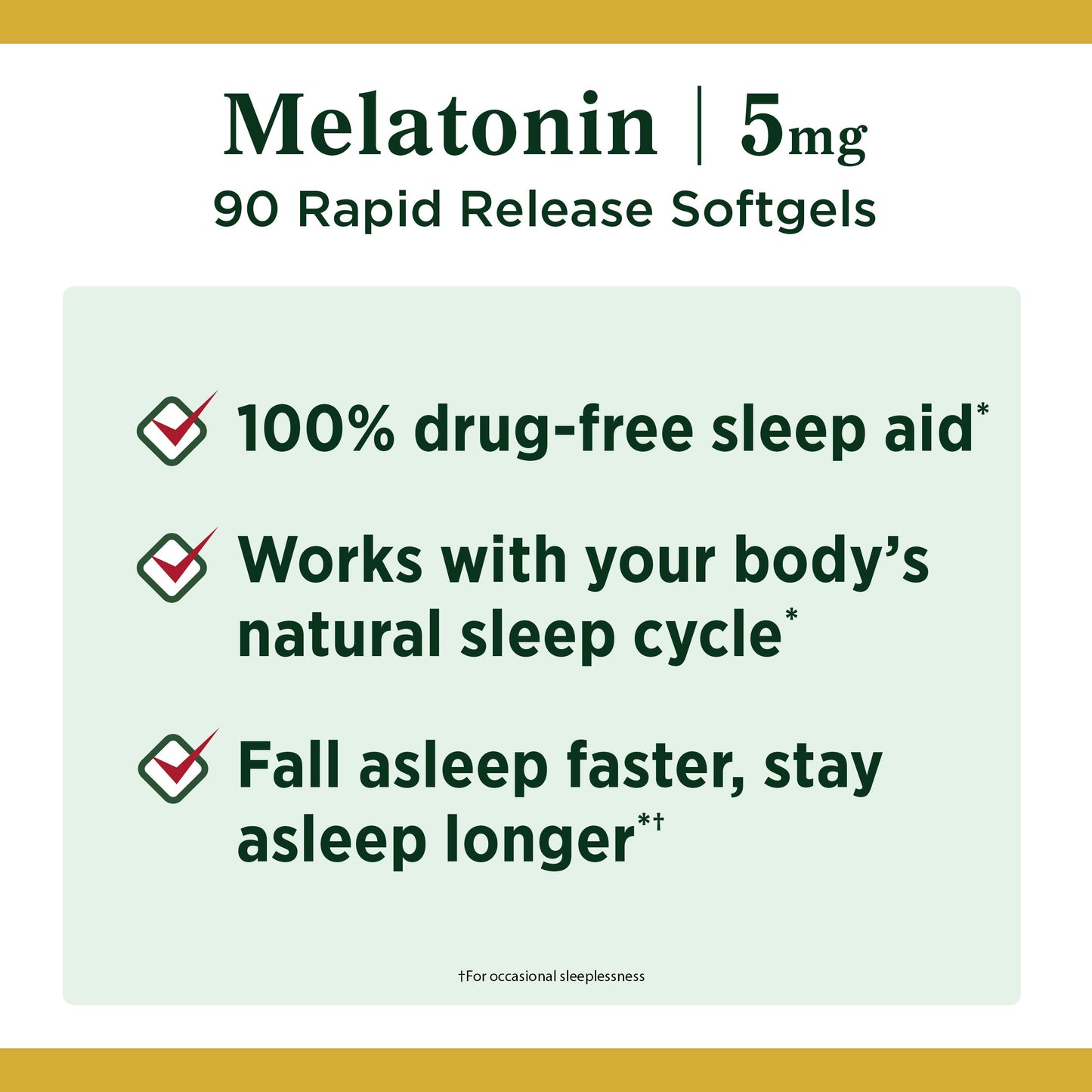 Nature's Bounty Melatonin Softgels 5mg 180 Count