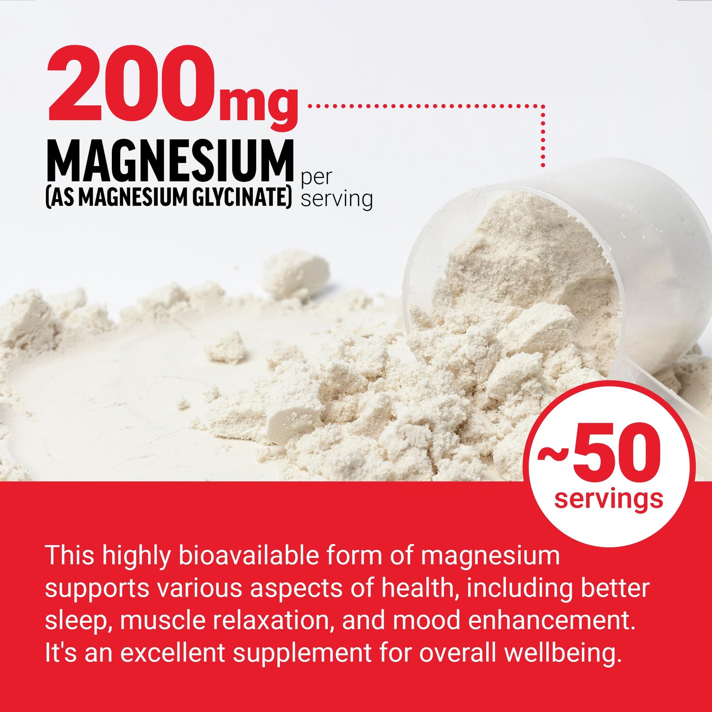 Force Factor Magnesium Glycinate Powder 4.94 Ounce