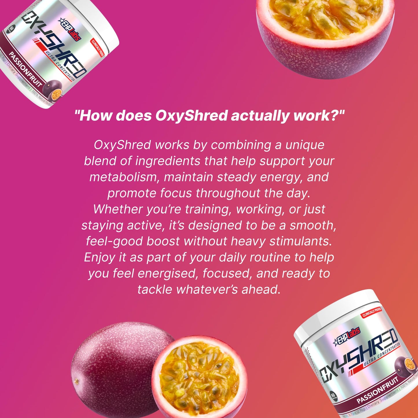 EHP Labs OxyShred Pre Workout Powder 9.3 oz