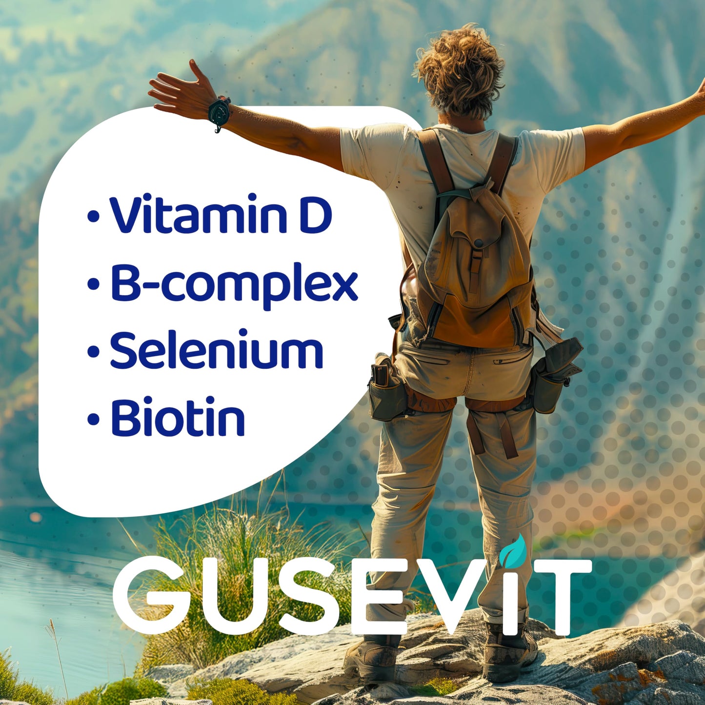 Gusevit 35-in-1 Men's Multivitamins for Immune Support, Stamina & Energy Boost Capsules 120 Count