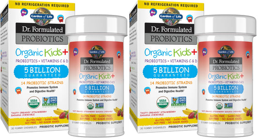 Garden of Life Dr. Formulated Probiotics Organic Kids+ Chewables 60
