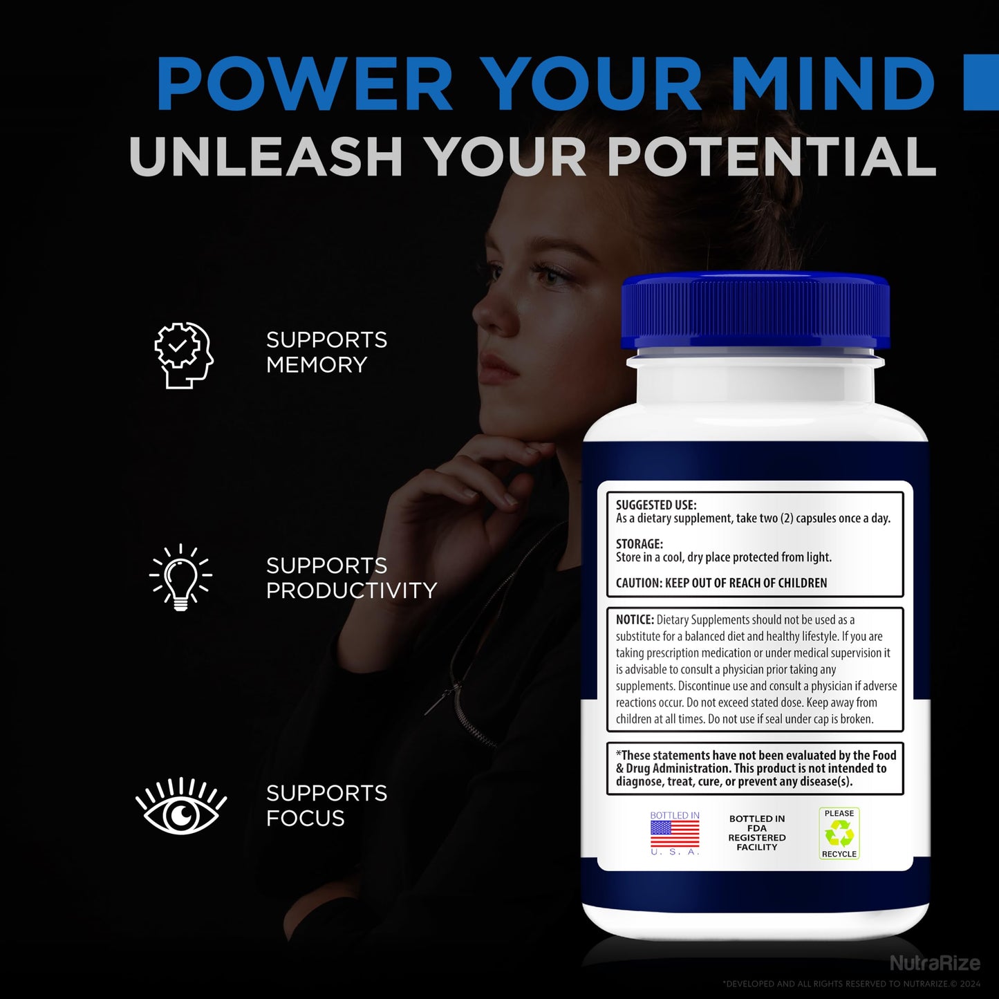 NutraRize Memo Force Capsules, 120 Capsules