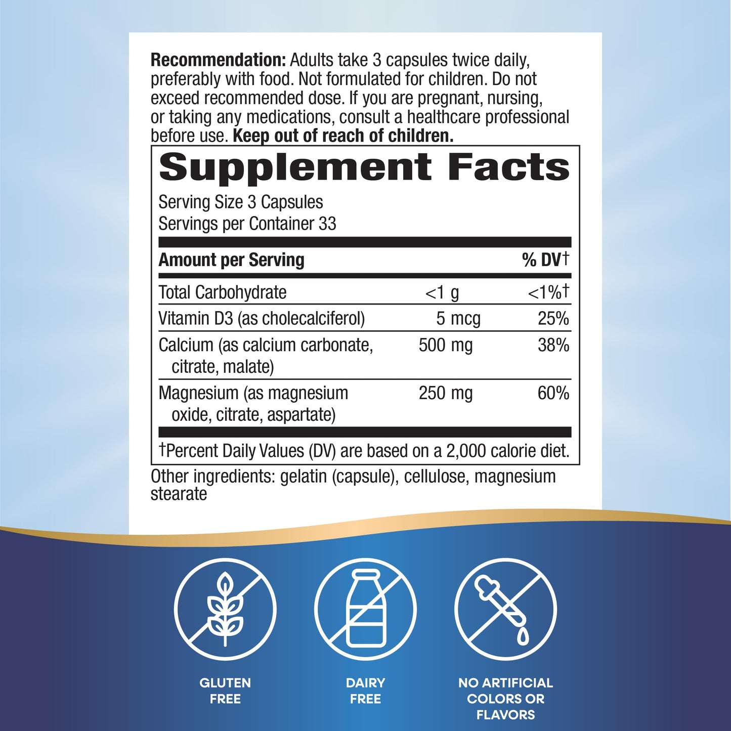 Nature's Way Calcium Magnesium & Zinc Mineral Complex Capsule 200 Count