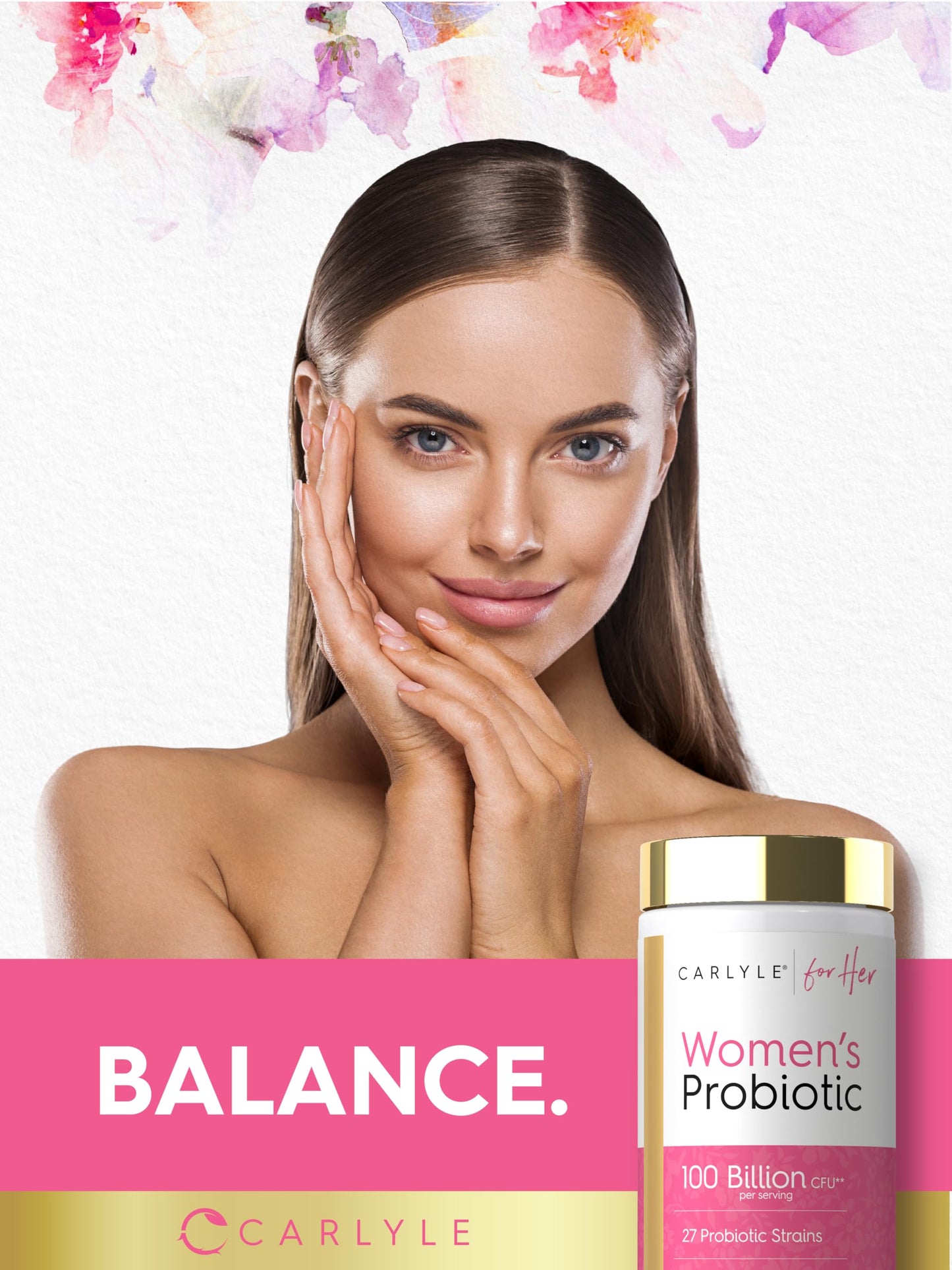 Carlyle Women's Probiotic and Prebiotic Supplement 150 Capsules