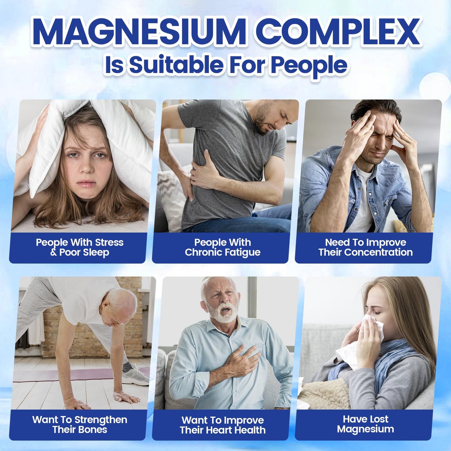 VivoNu 1000mg Magnesium Complex Capsule, 90 Count