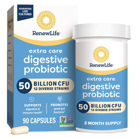 Renew Life Extra Care Digestive Probiotic 50 Billion CFU