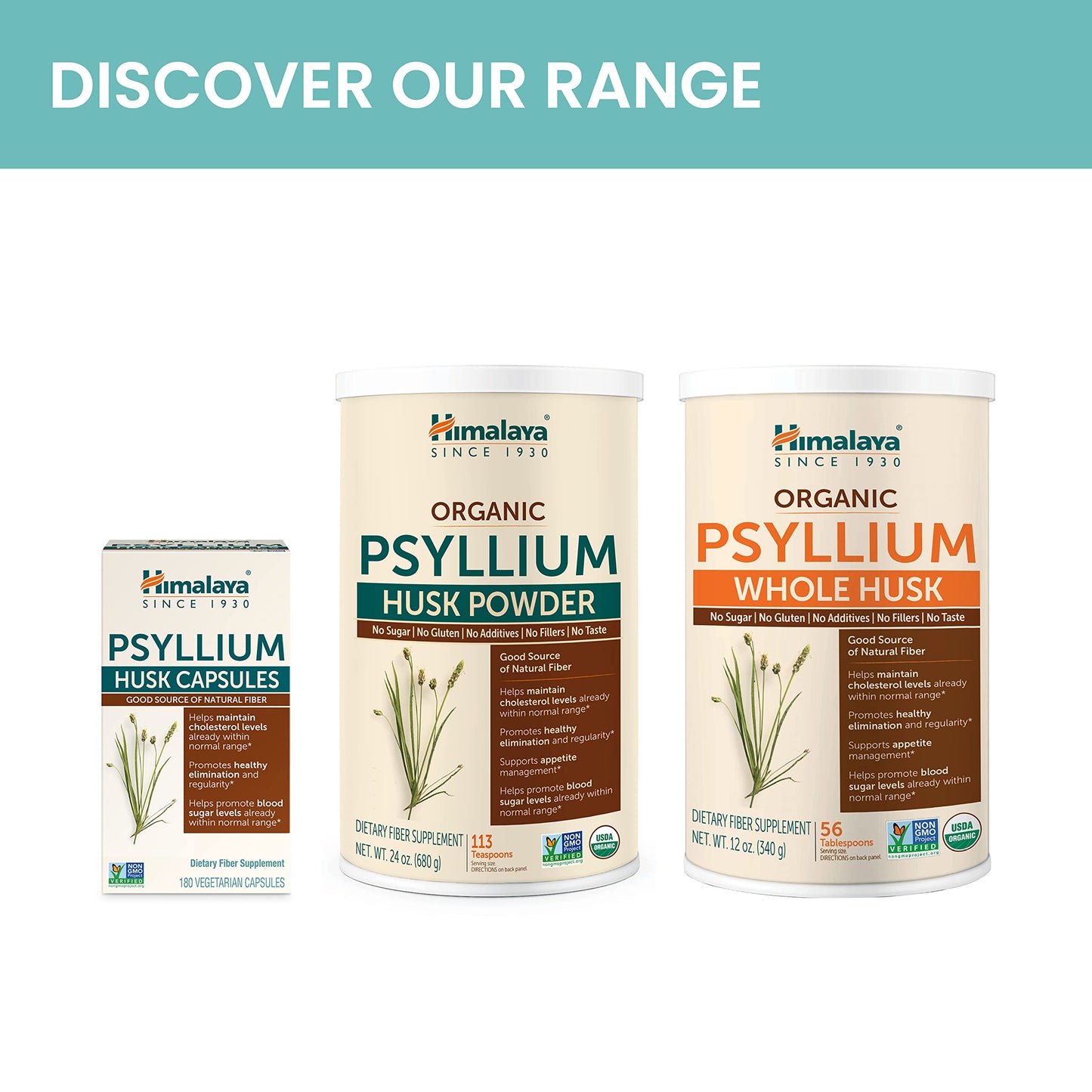 Himalaya Psyllium Husk Daily Fiber Supplement Capsule 180 Count