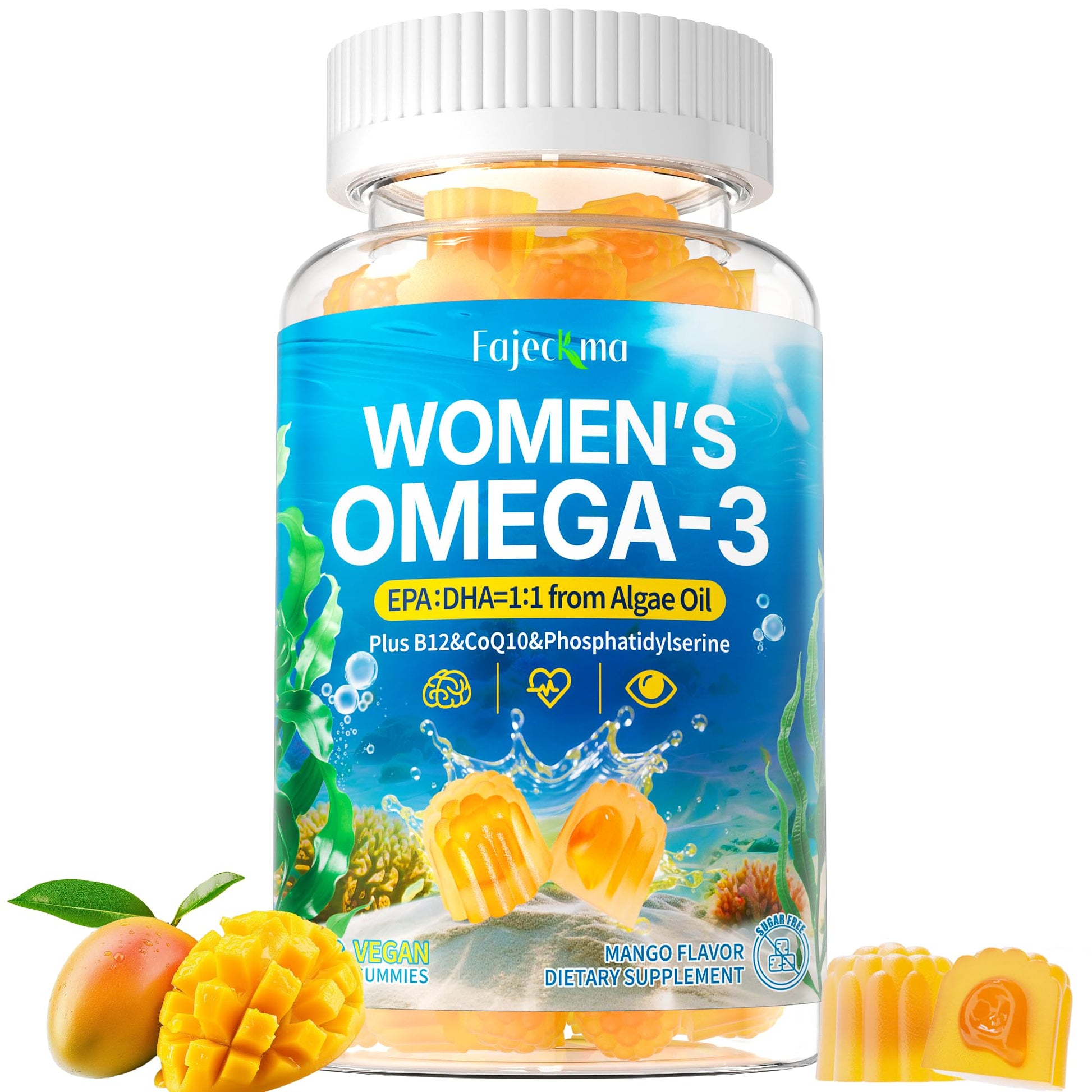 Fajeckma Women's Omega-3 Gummies 60 Count