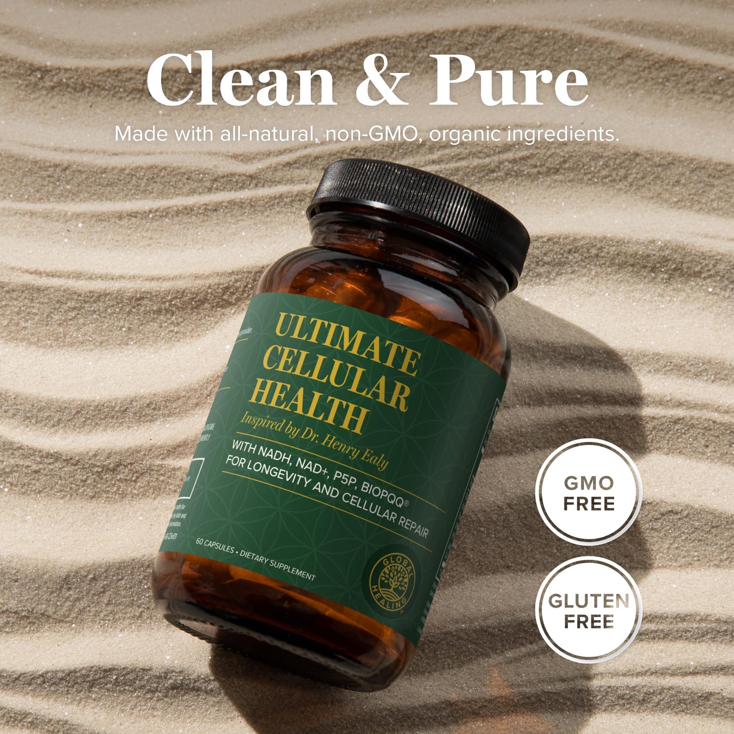 Global Healing Center Ultimate Cellular Health NAD Supplement Capsule 60 Count