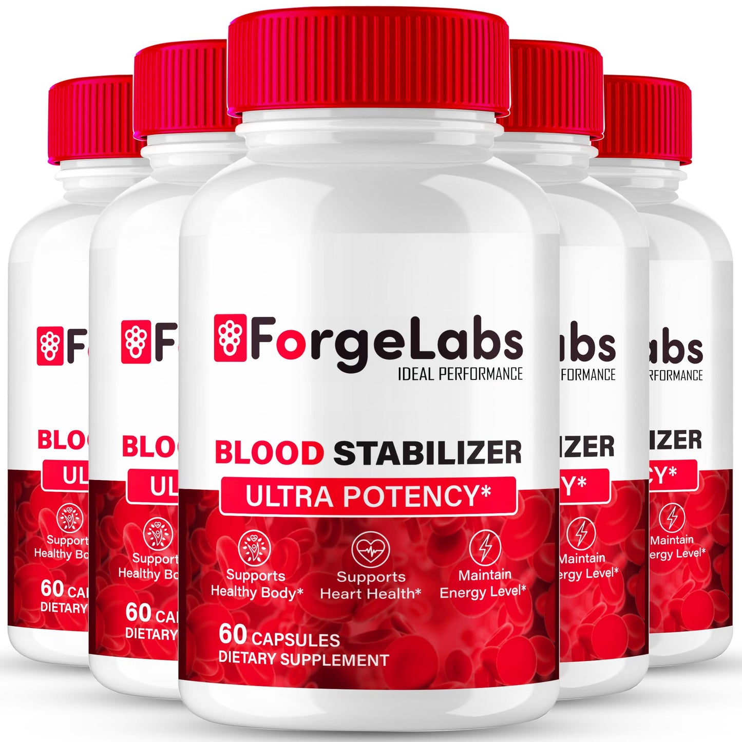 IDEAL PERFORMANCE Forge Labs Blood Stabilizer Capsules, 300 Capsules