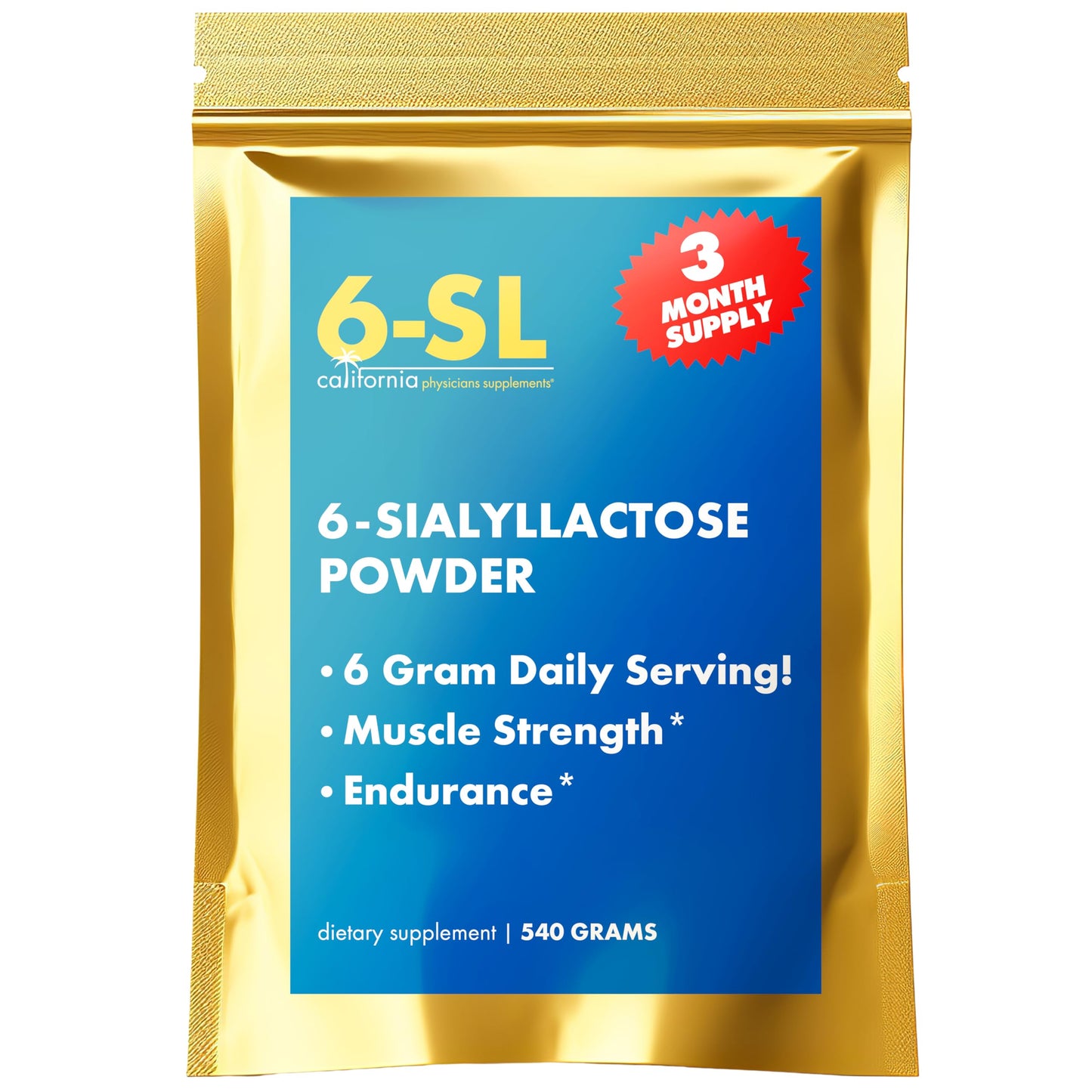 California Physicians Supplements 6-Sialyllactose (6-SL) Muscle Support Powder, 1.19 lb