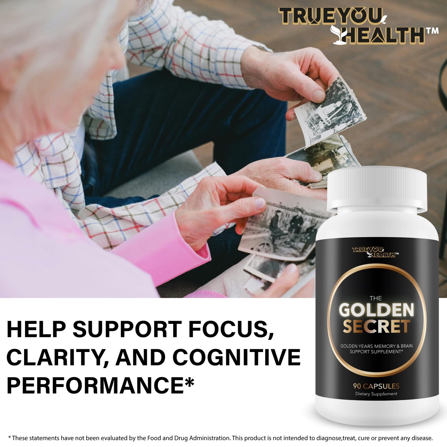 True You Health The Golden Secret Memory Support Capsules 90 Count