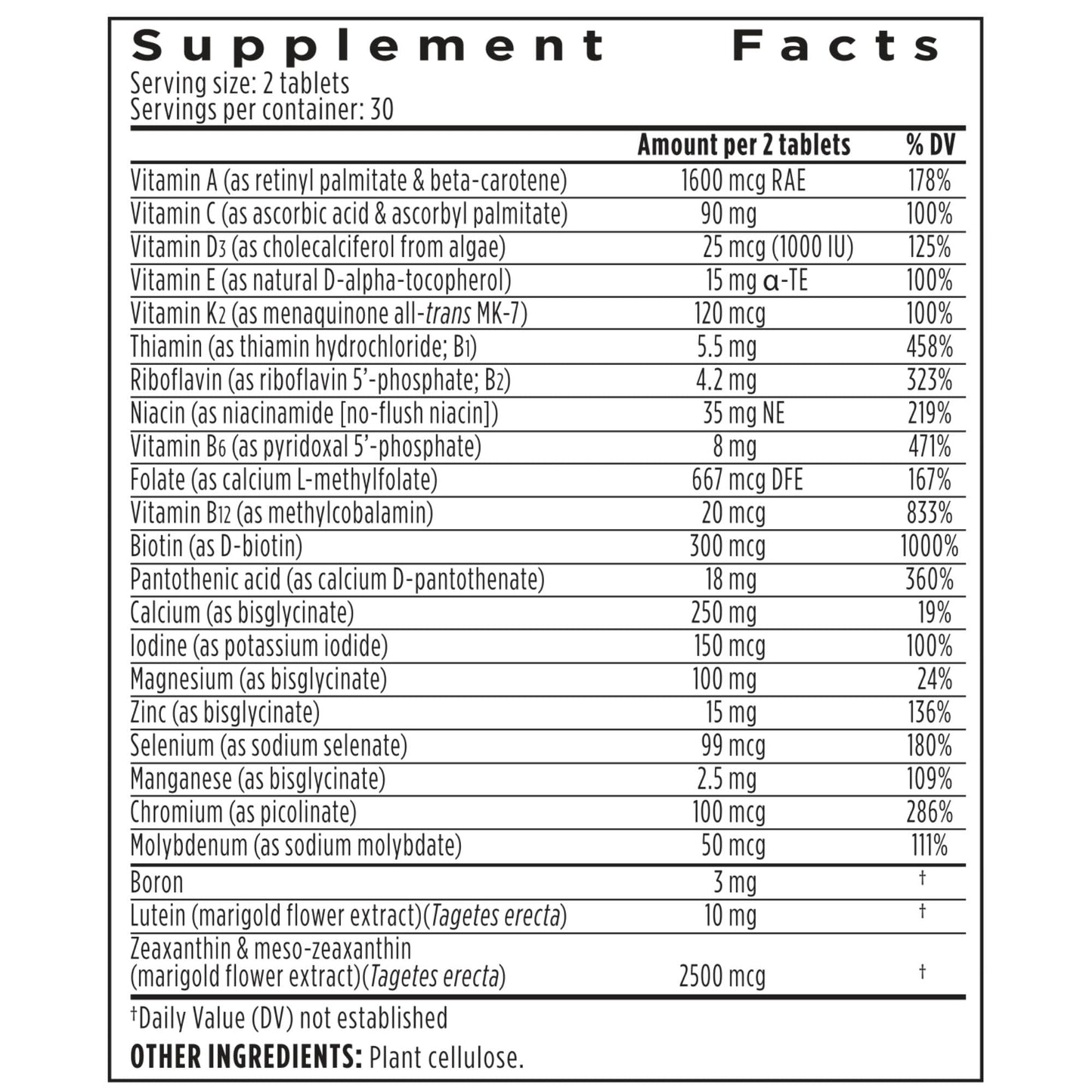Igennus Healthcare Nutrition Methylated Multivitamin for Women 50+ Tablets, 60 Count