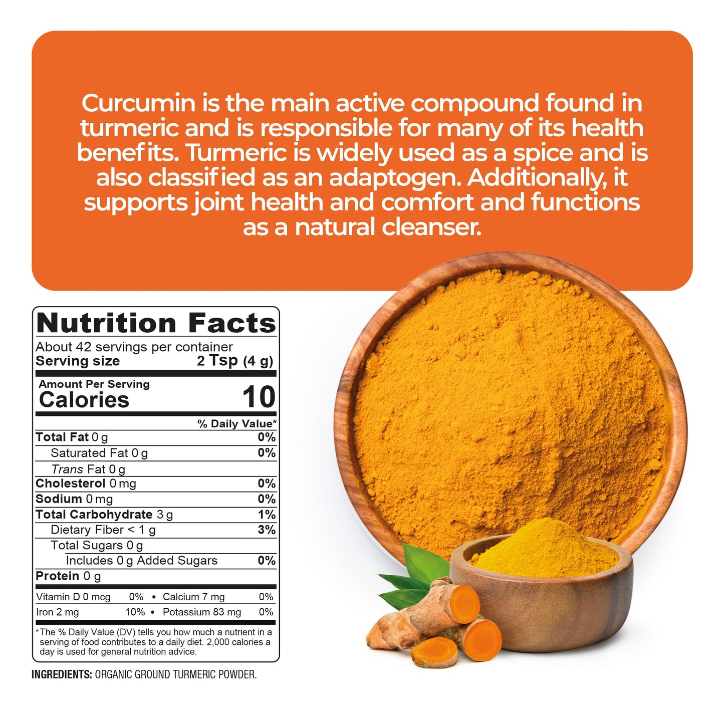 Super Organics Turmeric Powder 6 oz
