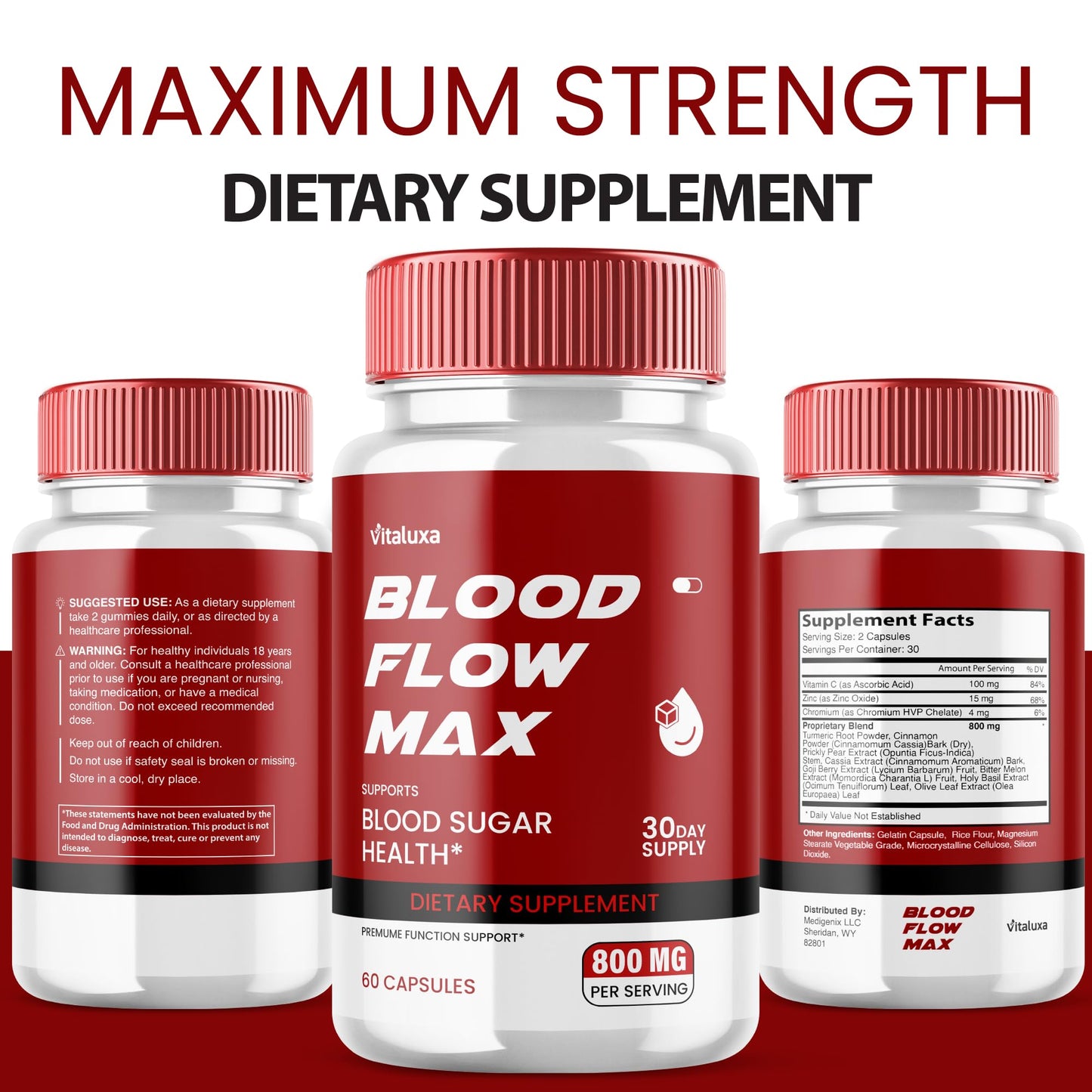 Vitaluxa Blood Flow Max Capsules, 60 Capsules