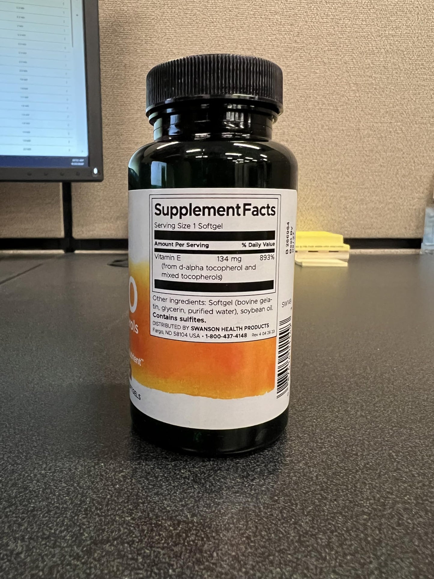 Swanson Vitamin E Mixed Tocopherols 200 IU (134 mg) Softgels 500
