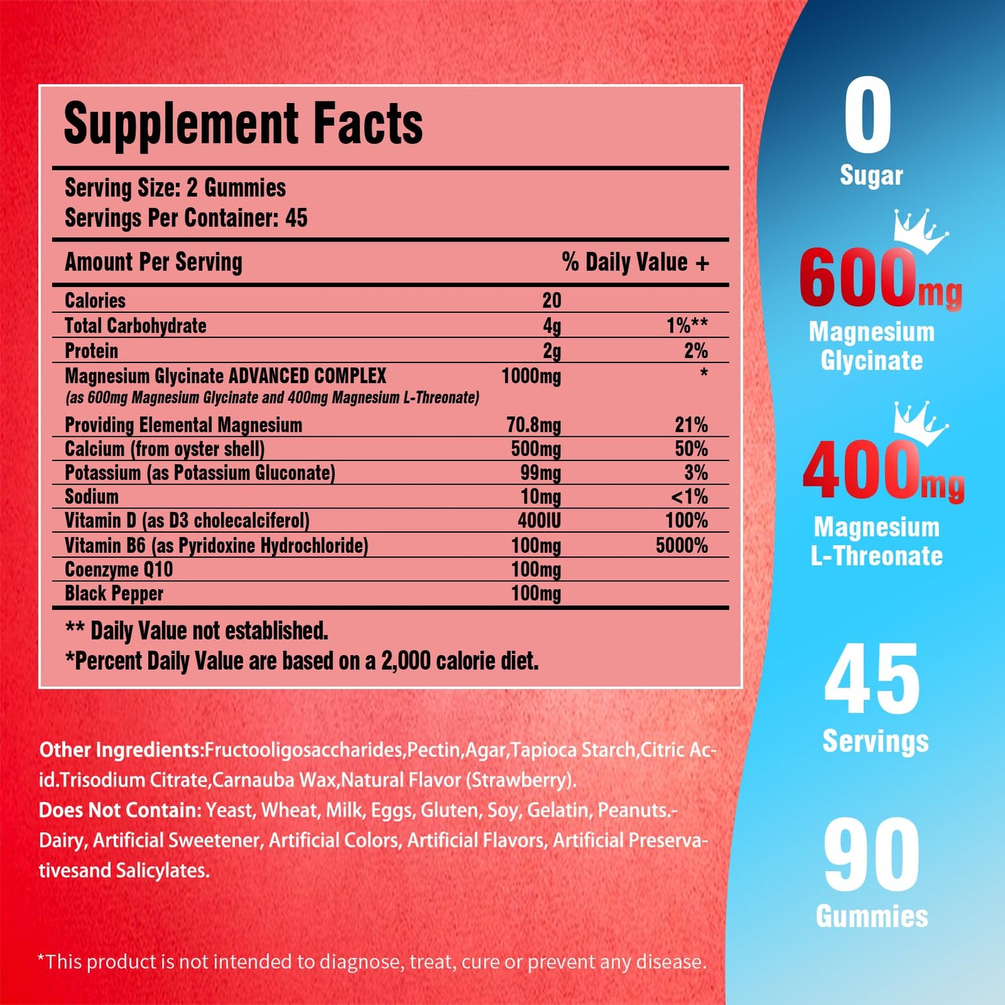 PEXCIN Magnesium Glycinate Gummies for Adults & Kids, 1000mg High Absorption Magnesium, Sugar Free with Potassium, Calm Sleep Support, Stress Relief, 360 Gummies