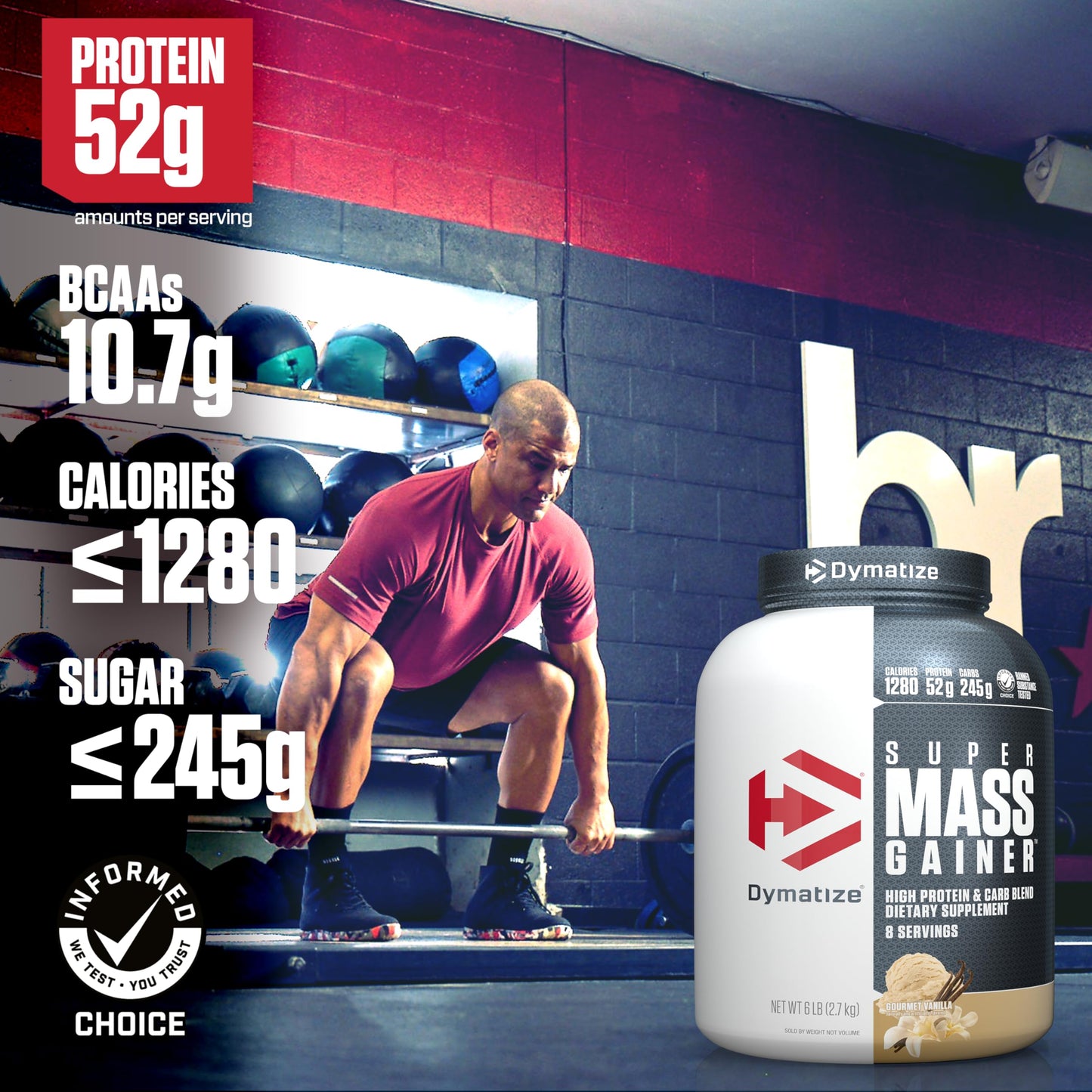 Dymatize Super Mass Gainer Protein Powder, 96