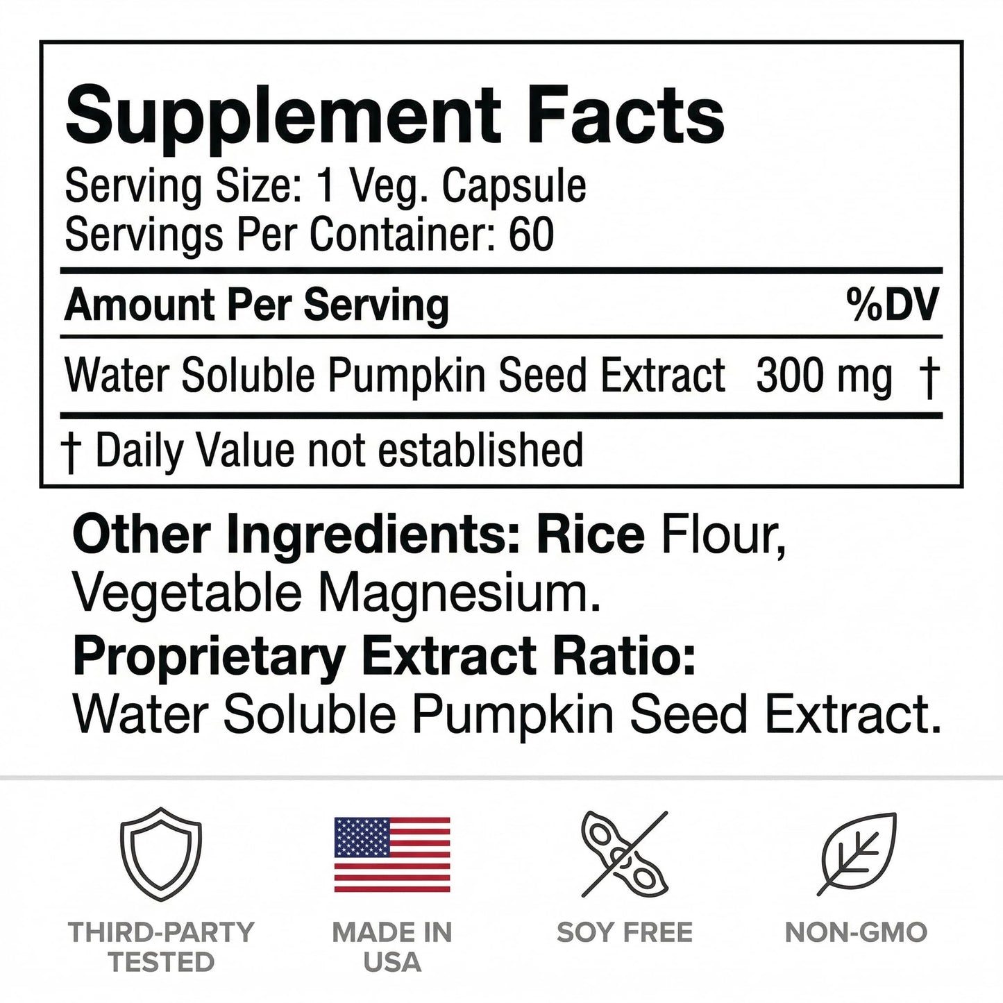 Blue Organix Overactive Bladder Control for Women and Men, Vegetarian Capsules, 60 Count