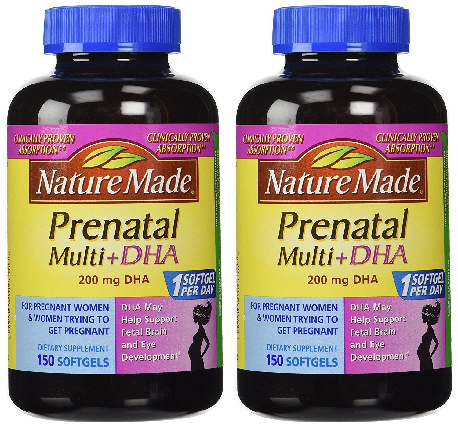 Nature Made Prenatal Multi + DHA Softgels, 300 Count