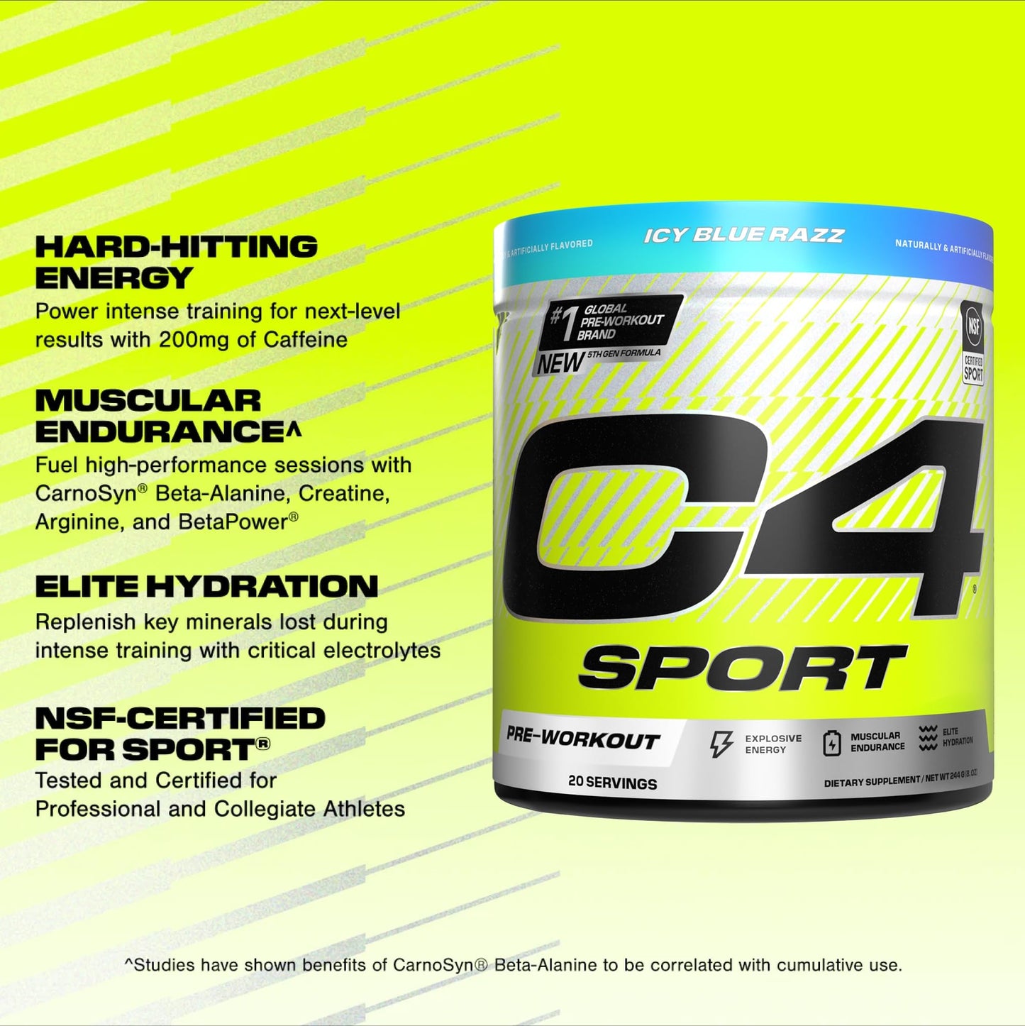 C4 Sport Pre Workout Powder 8.61 oz