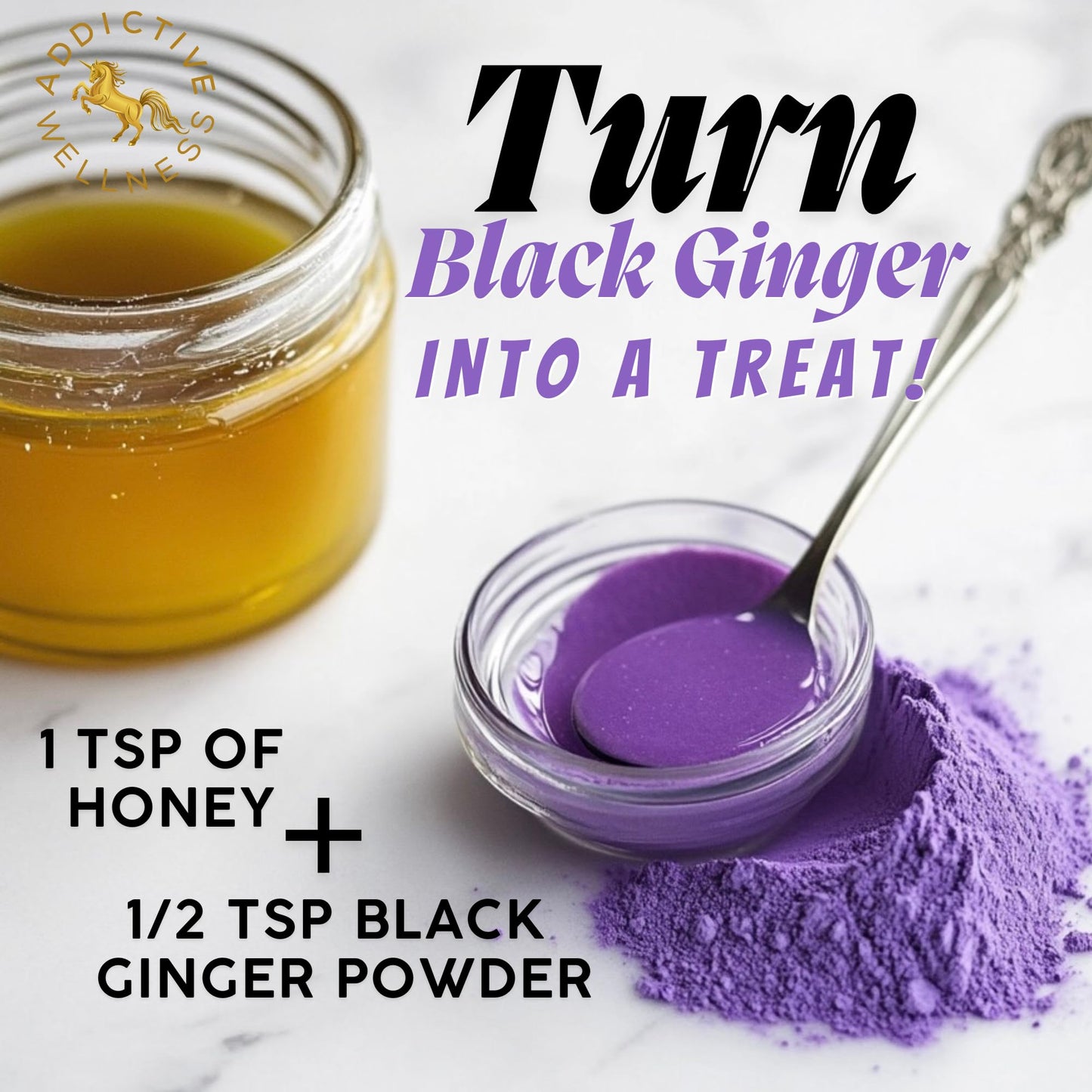 Addictive Wellness Thai Black Ginger for Men Powder 3.5 Ounce