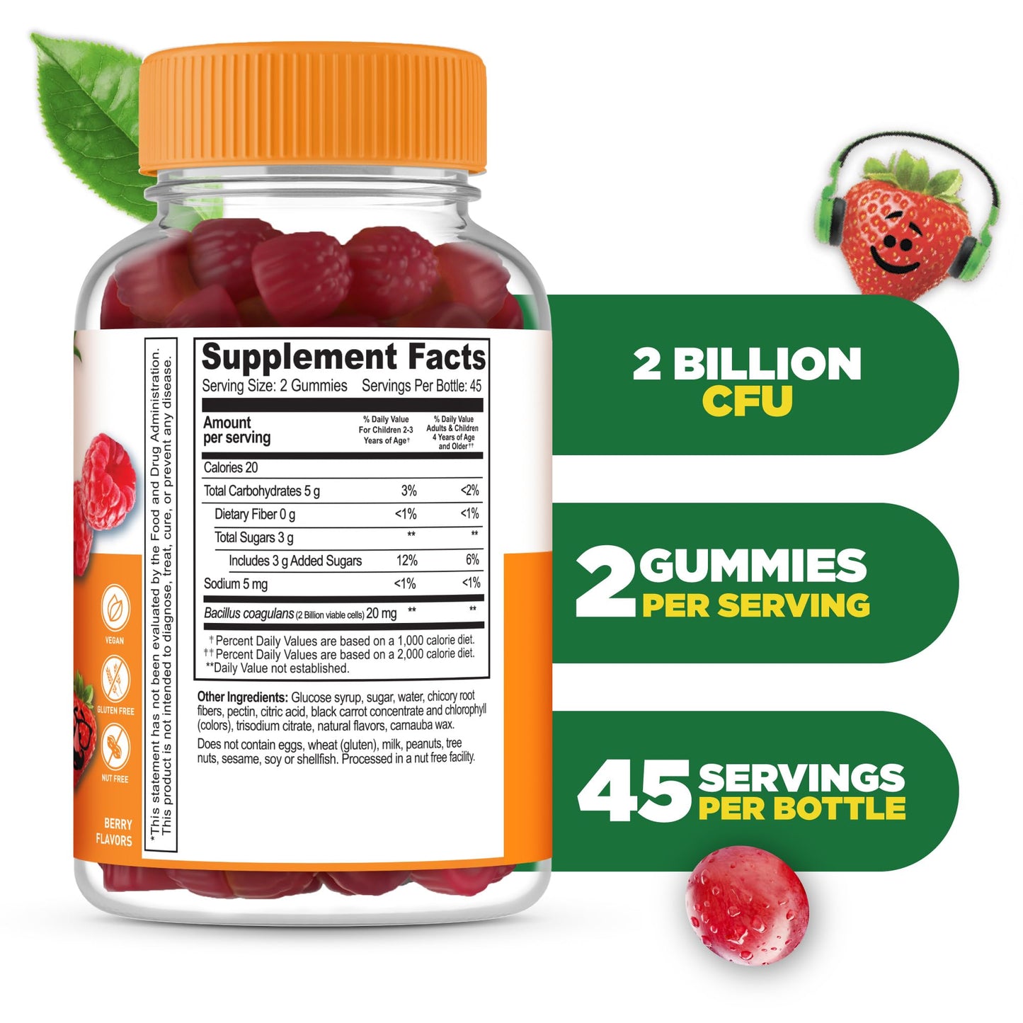 Lifeable Kids Probiotics Gummies 90 Count