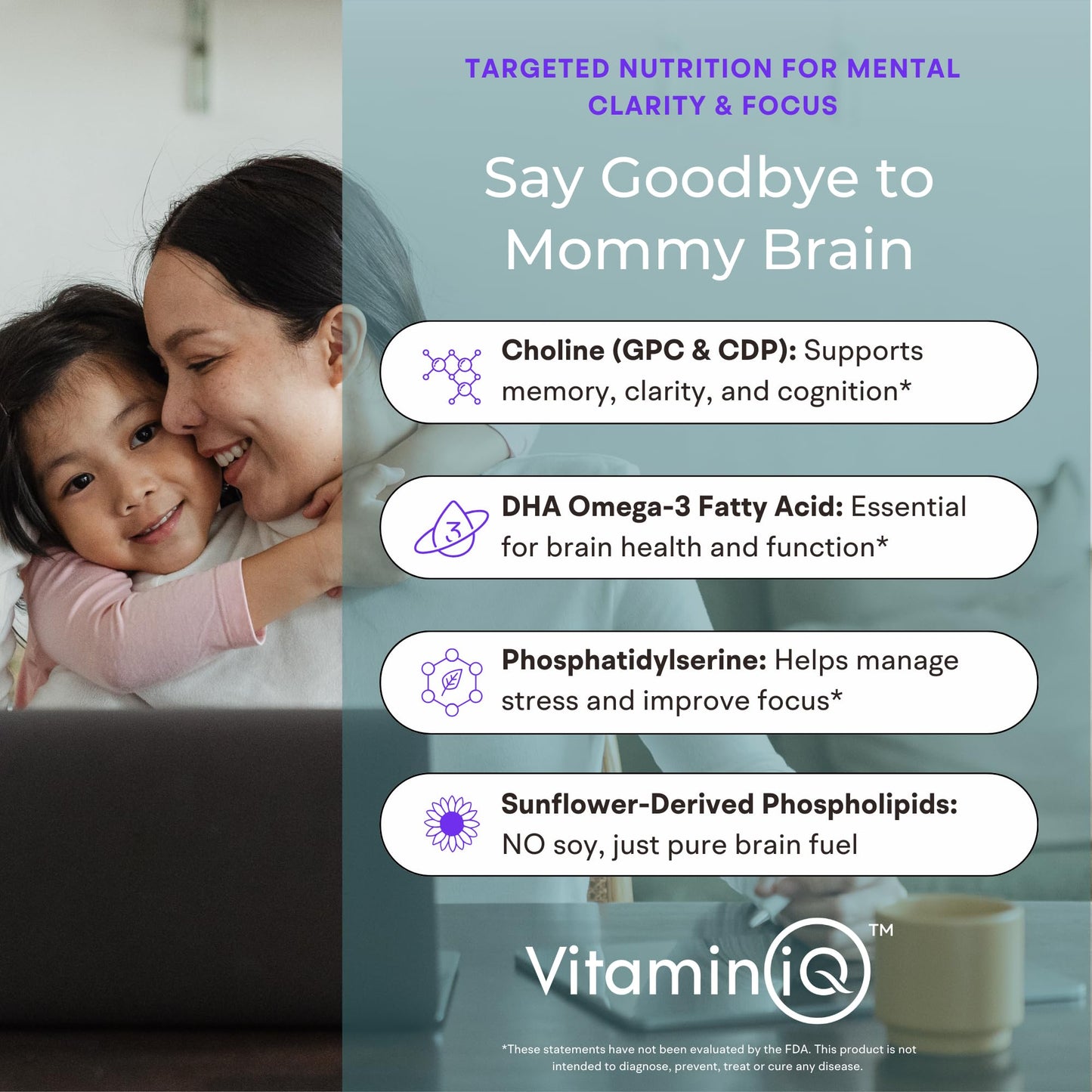 VitaminIQ Mommy Brain Postnatal Supplement Tablet 60 Count