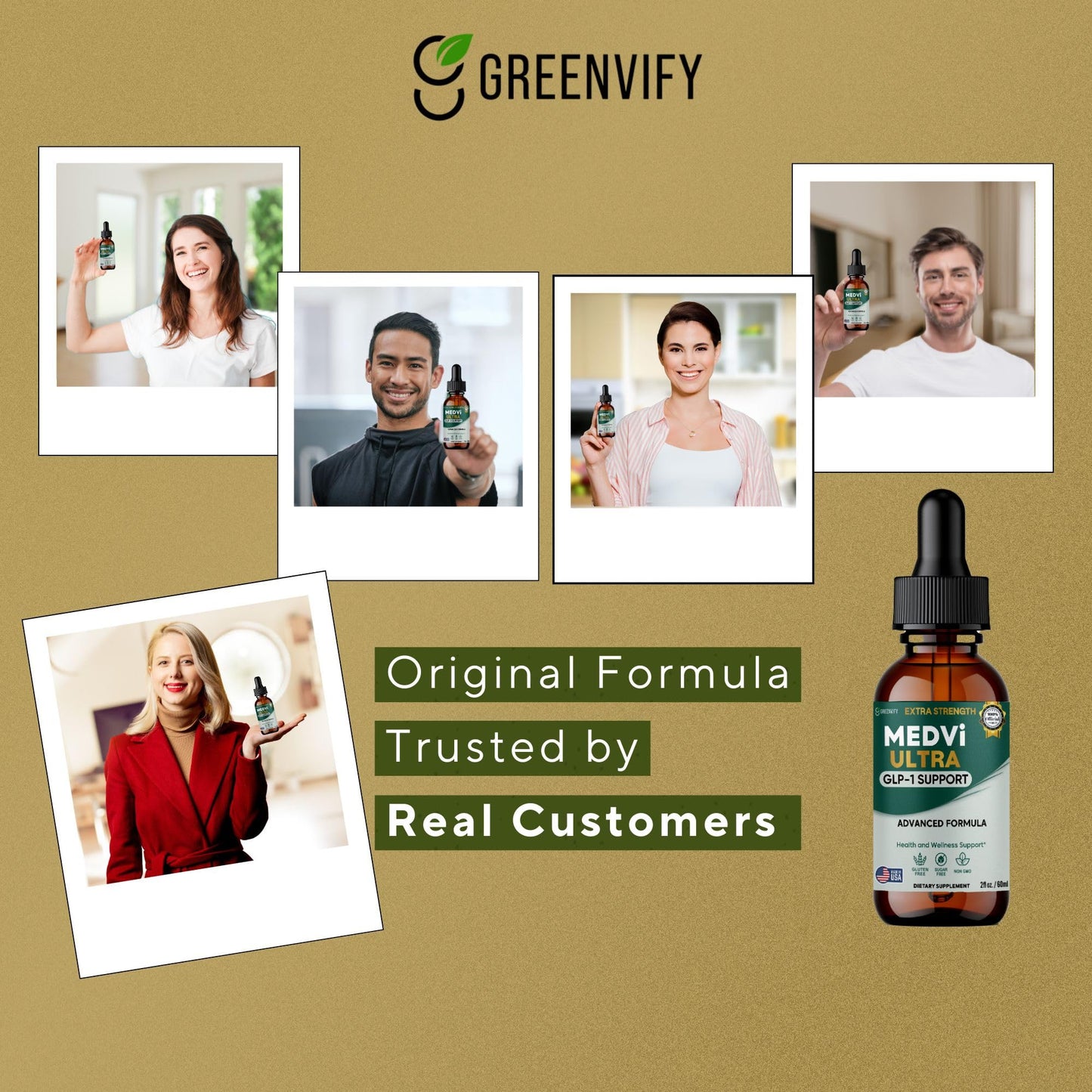 GREENVIFY MEDVi Ultra GLP-1 Support, Advanced Formula 60 Capsules