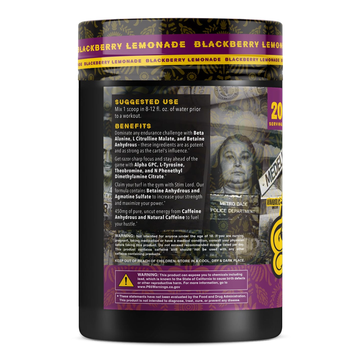 Anabolic Warfare Stim Lord Pre-Workout Powder 1.01 Pound
