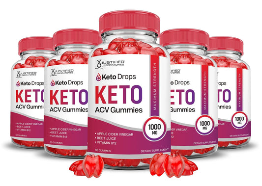 Justified Laboratories Keto Drops Keto ACV Gummies 300 Gummies