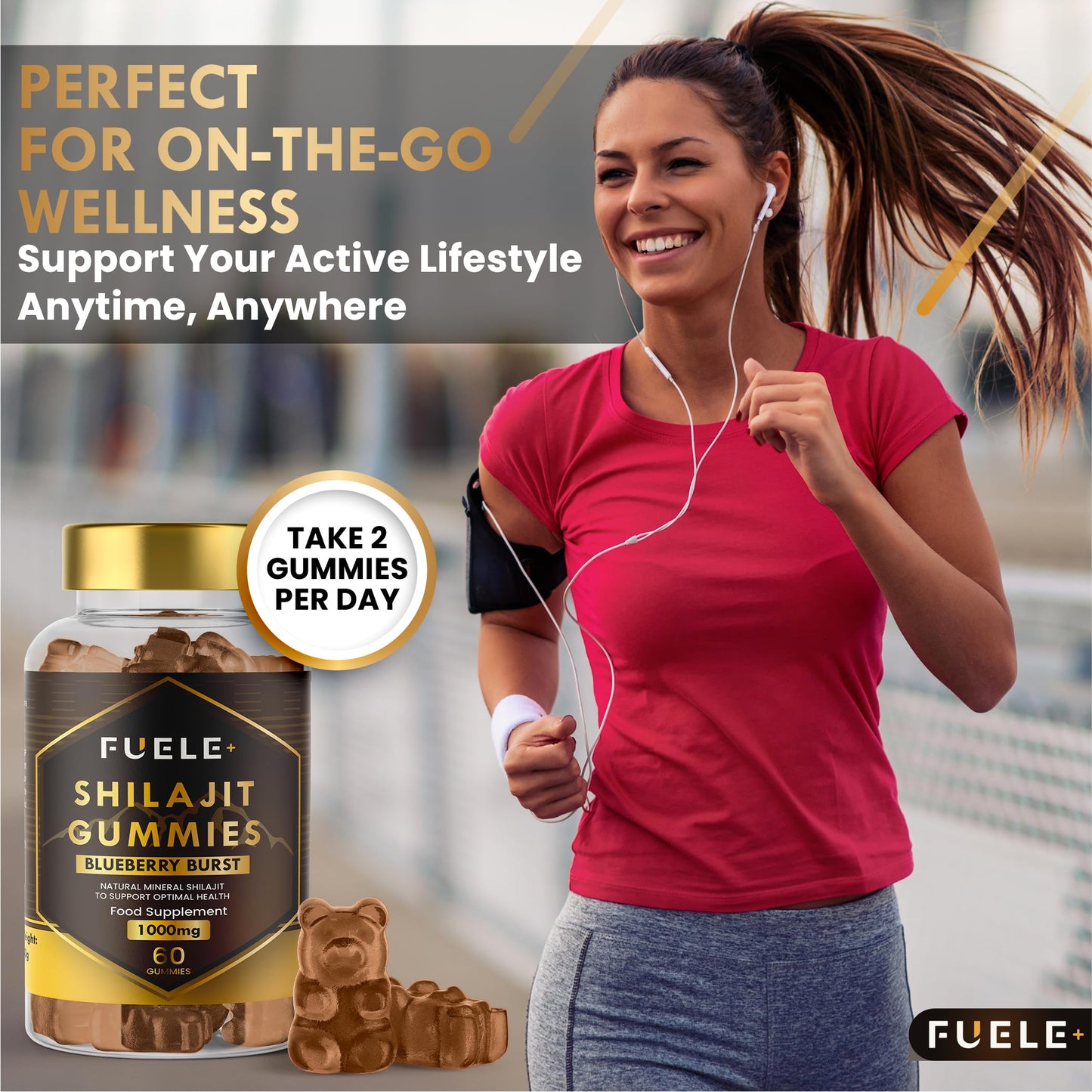 FUELE+ Shilajit Gummies, 60 Count